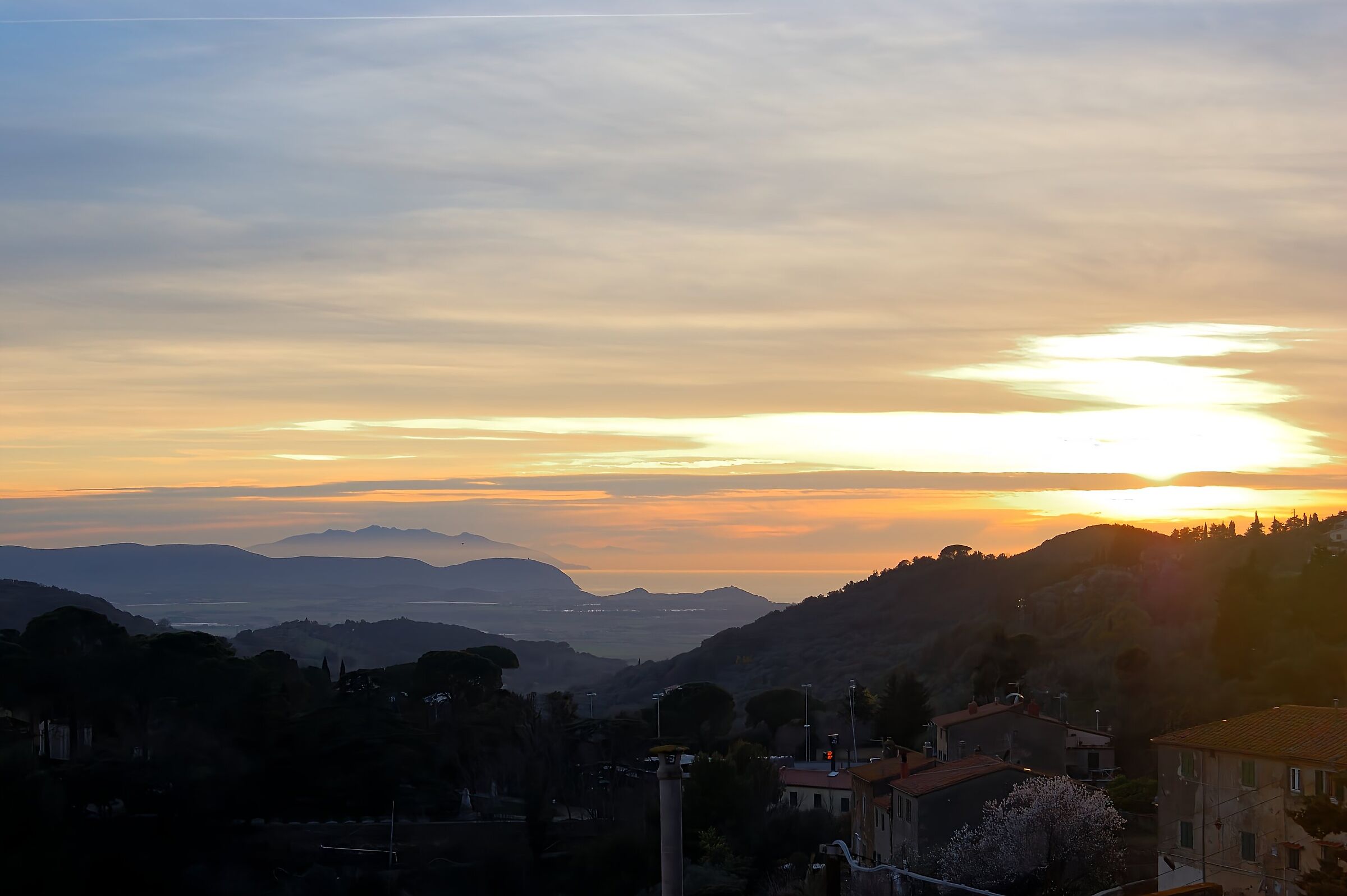 Tramonto da Campiglia Marittima