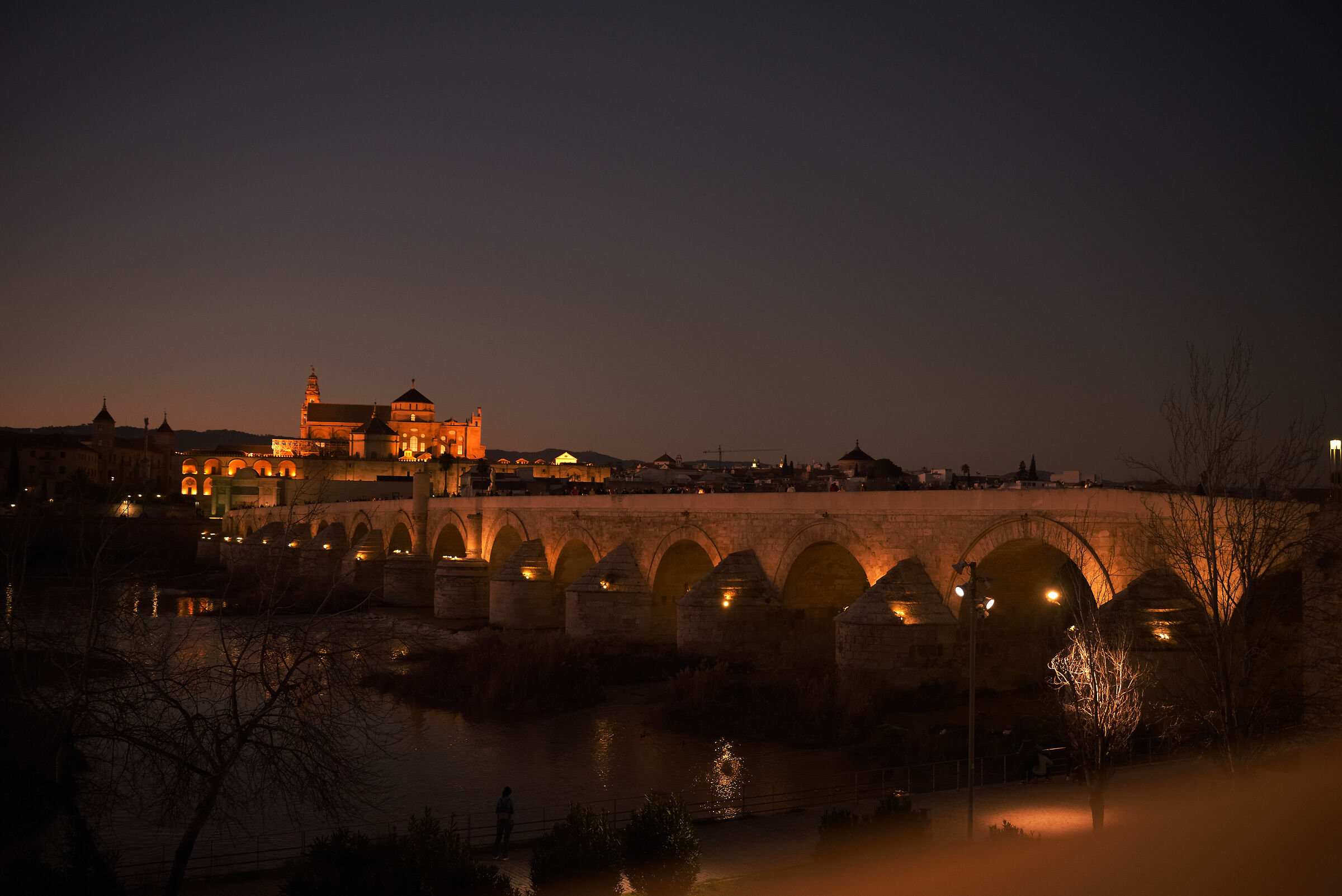 La luz del atardecer