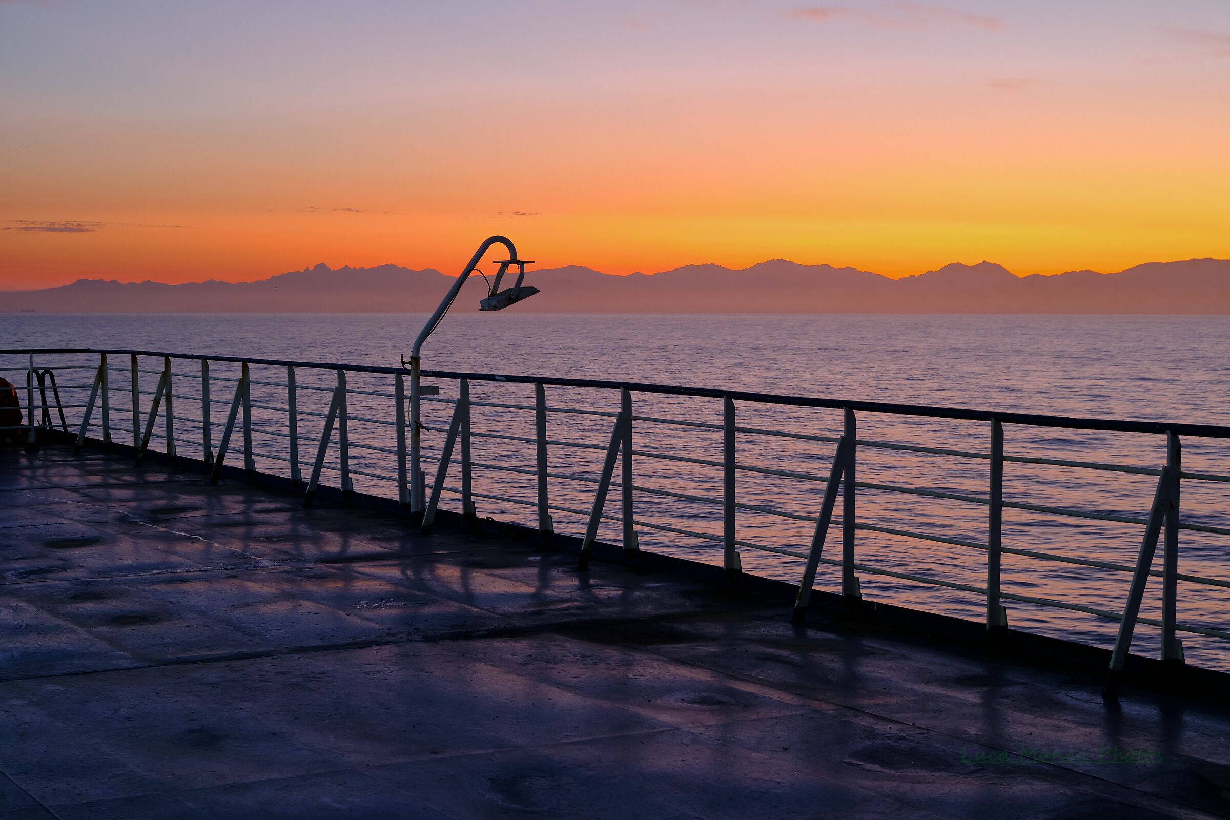 Sunrise on the ferry