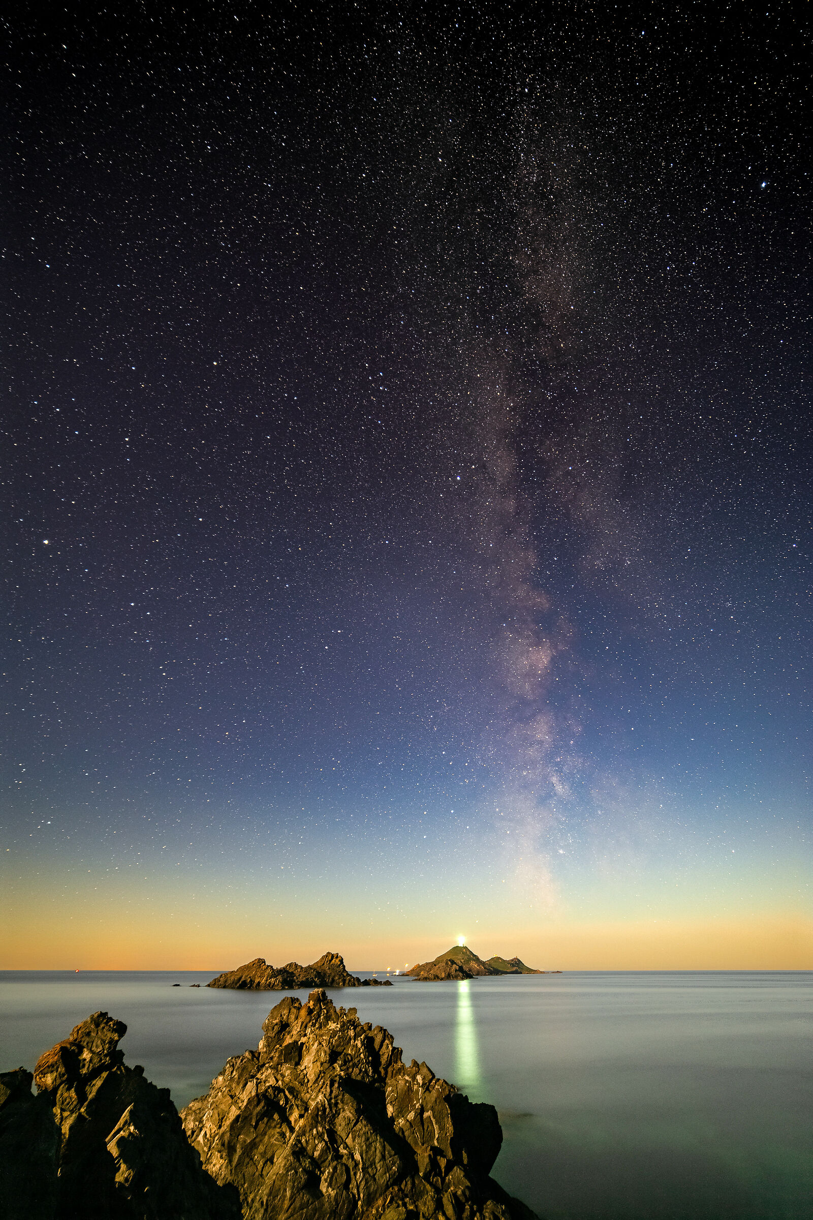Starry night in the Sanguinaires Islands