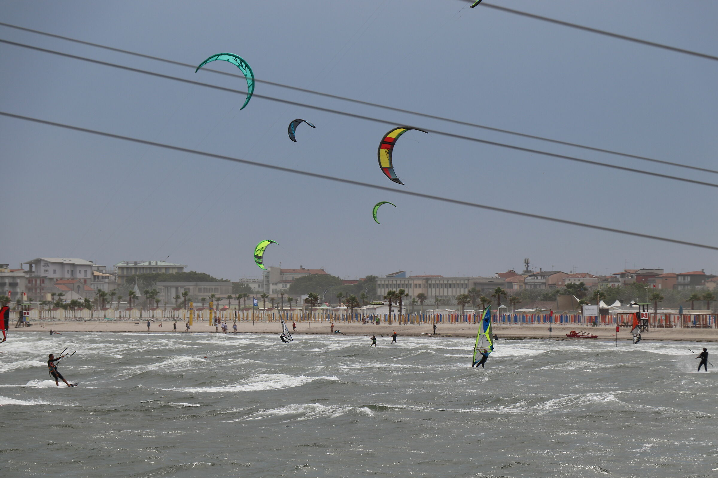 vento forte tutti in acqua