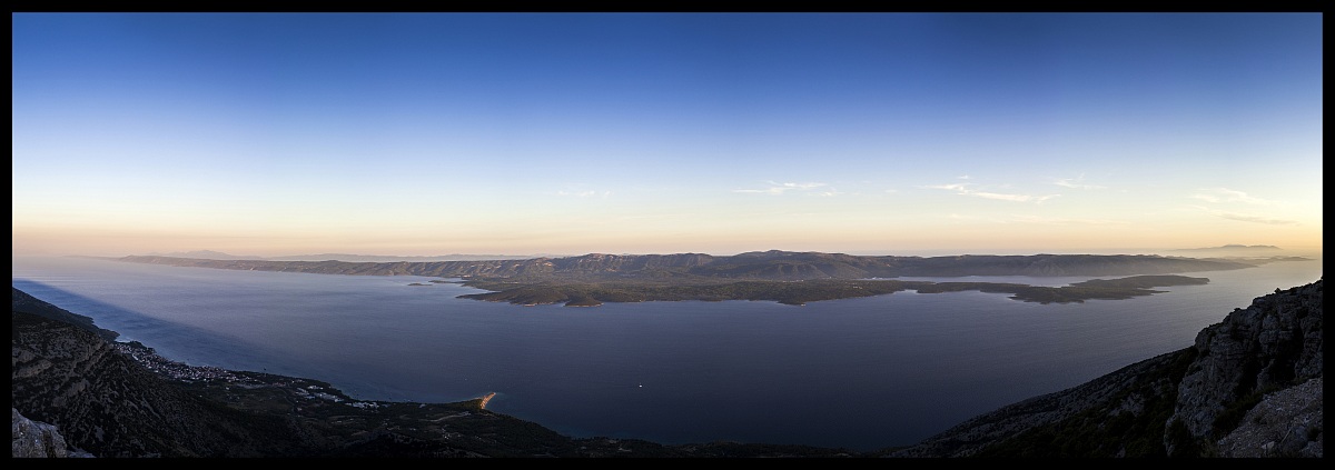 Isola di Hvar da Vidova Gora (Croazia)