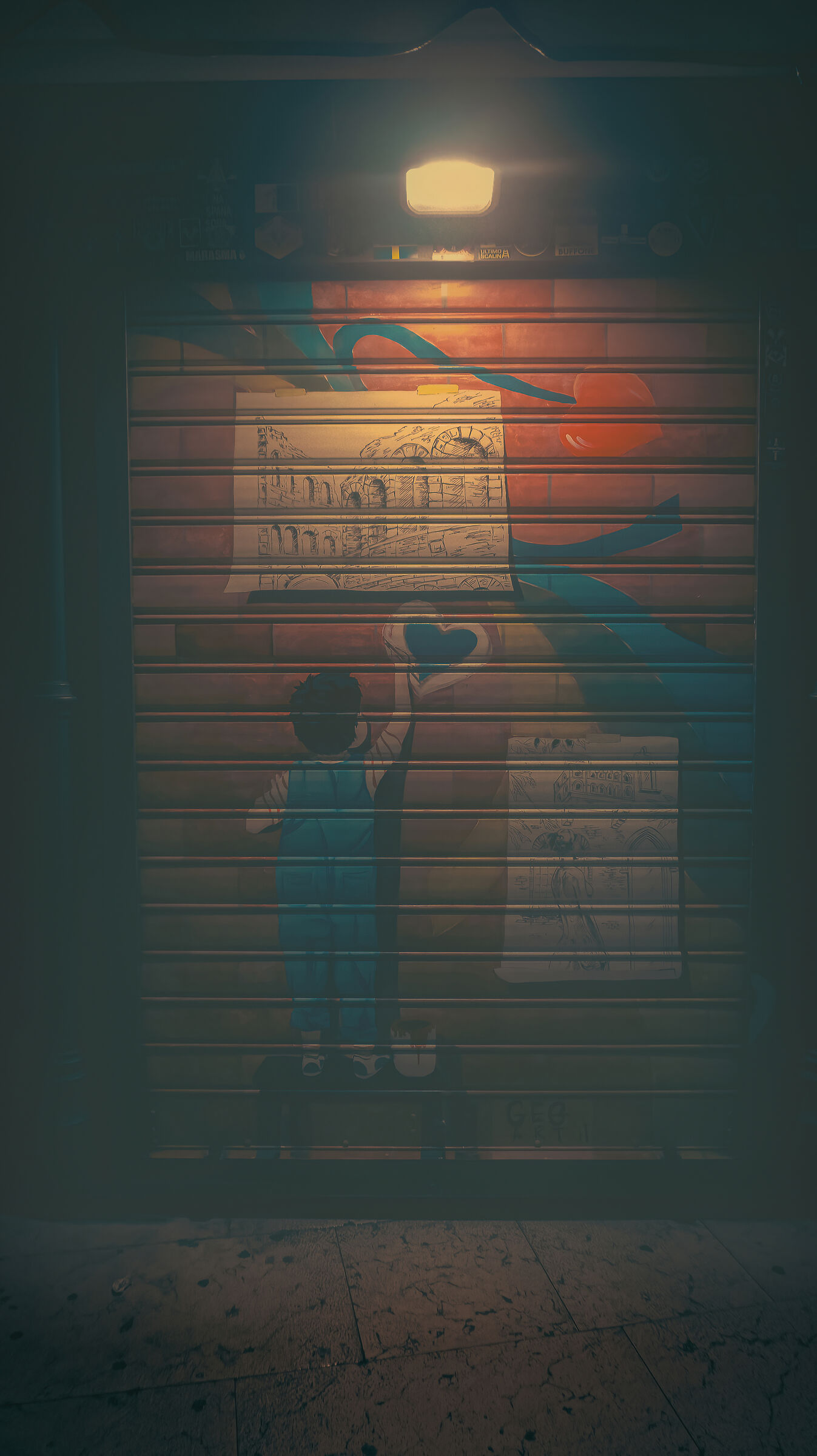 quella patina di foschia nelle vecchie vie del centro.