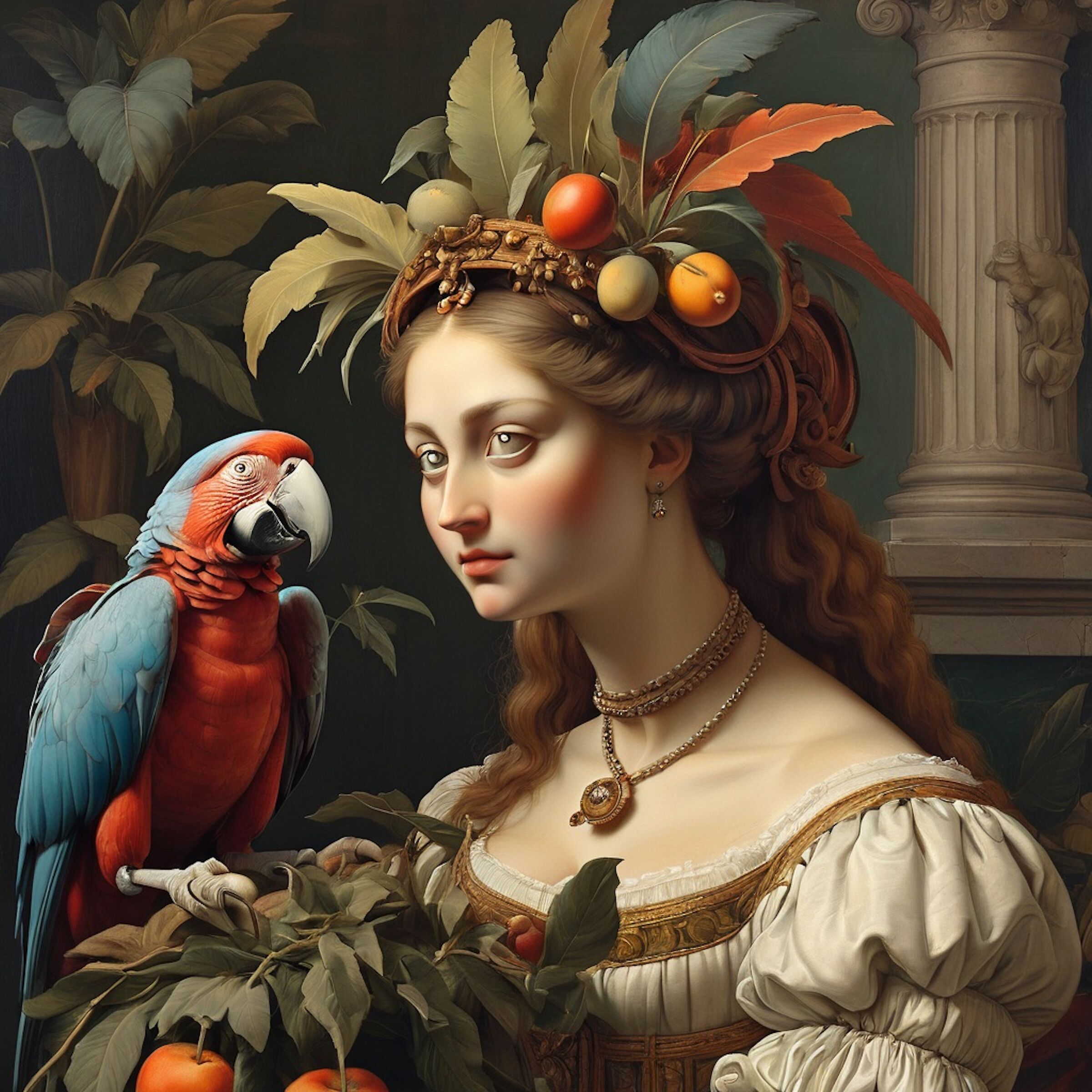 La dama col pappagallo