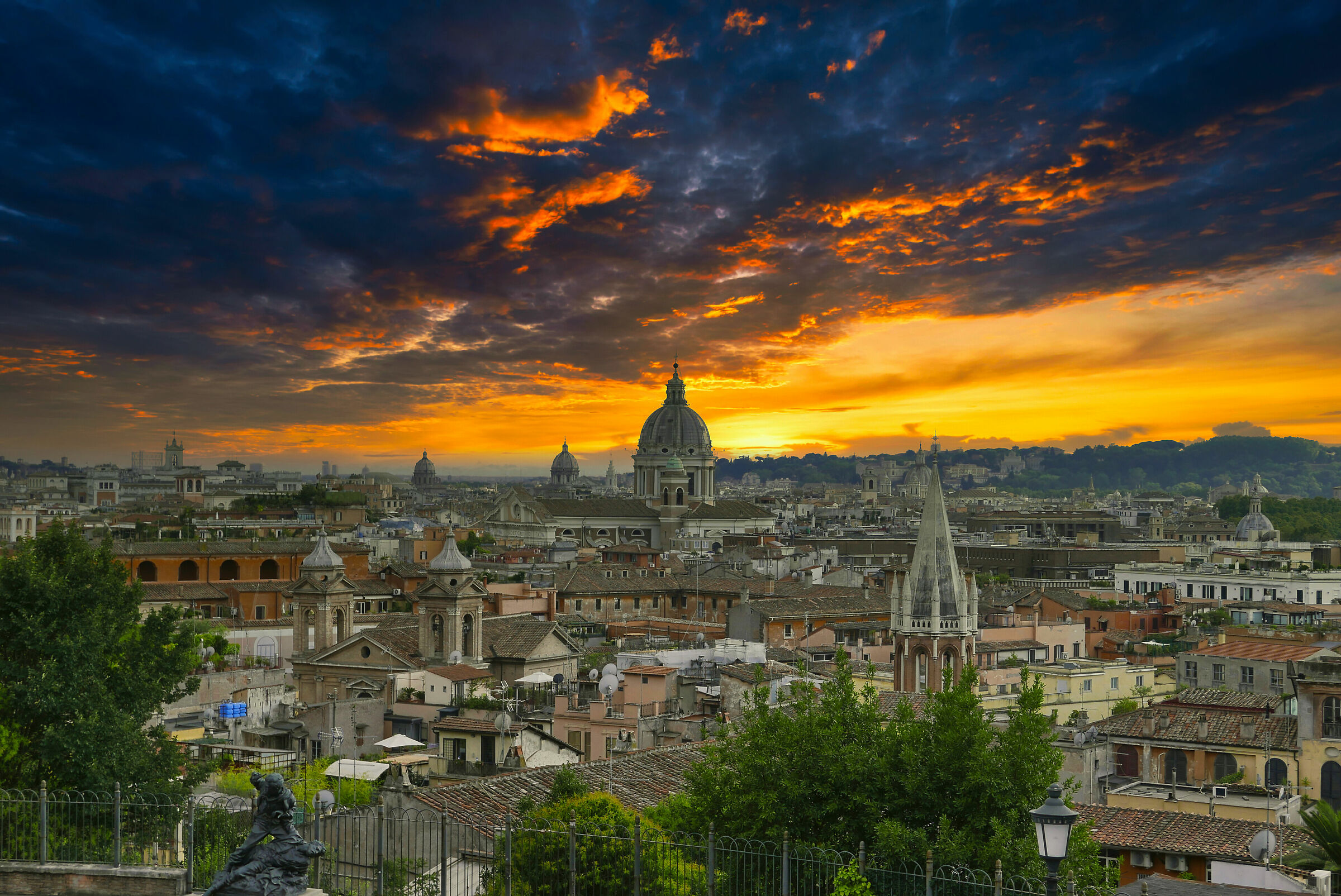 Una vista di Roma