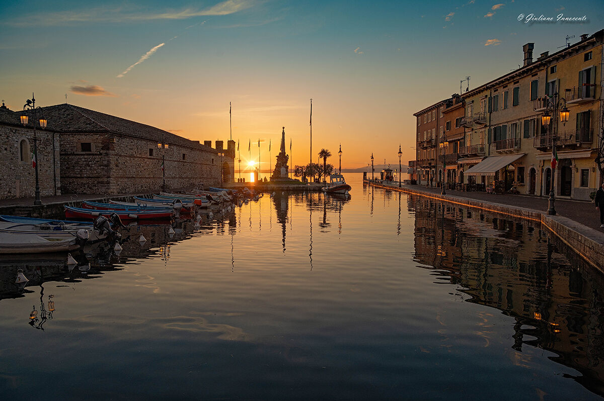 the warm light on Lazise del Garda