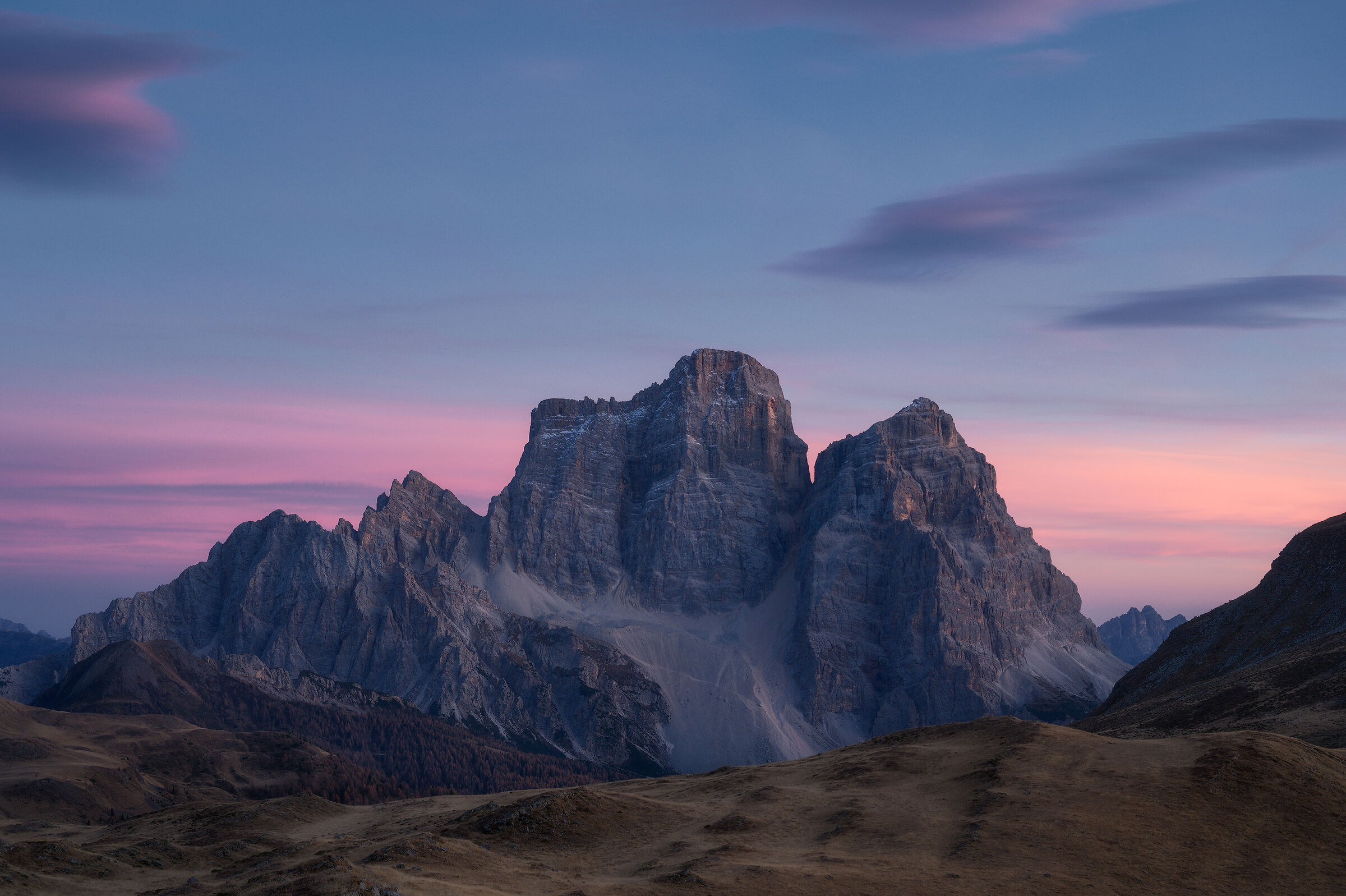 Pelmo dopo il tramonto