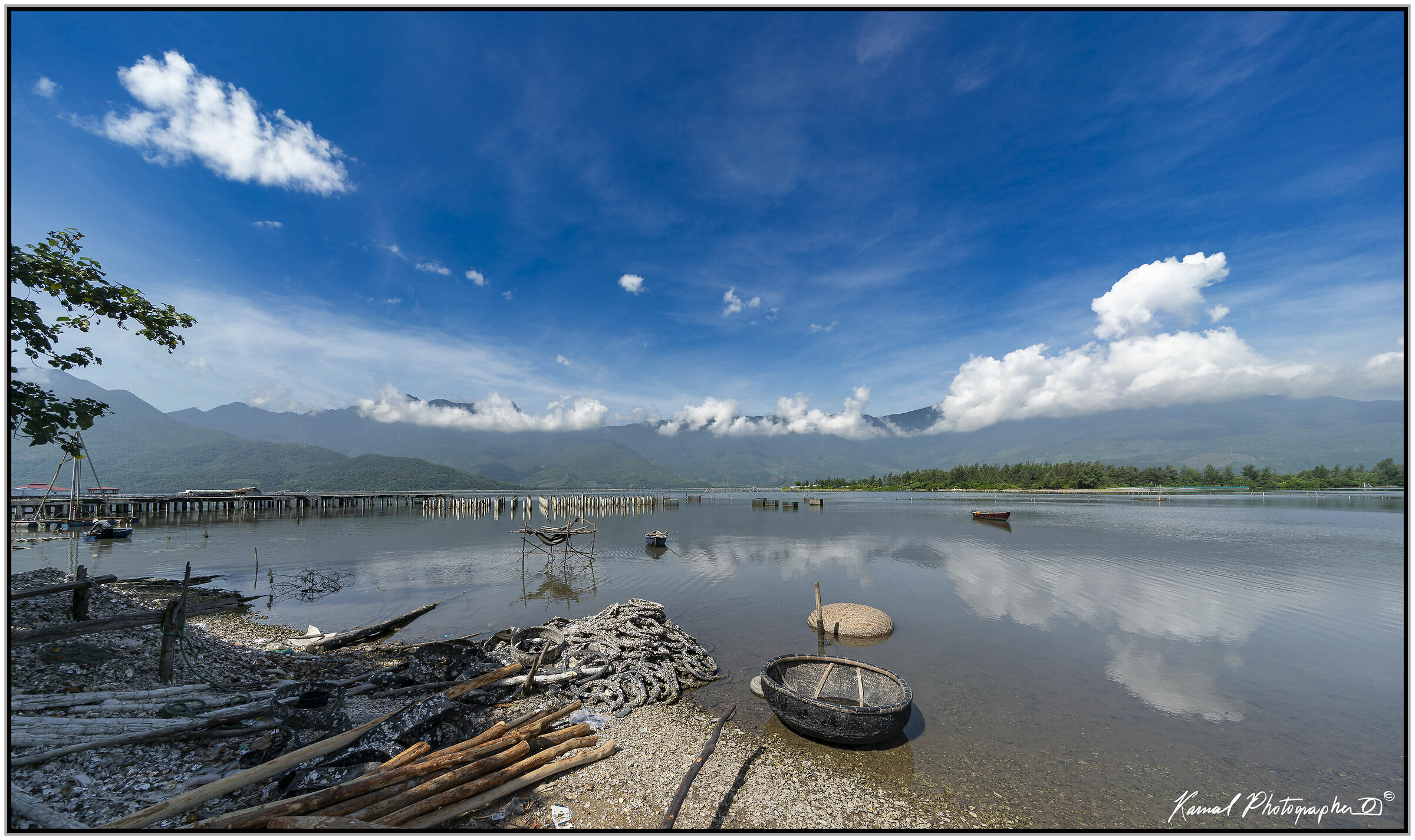 View of Lang Co Lagoon, South Vietnam