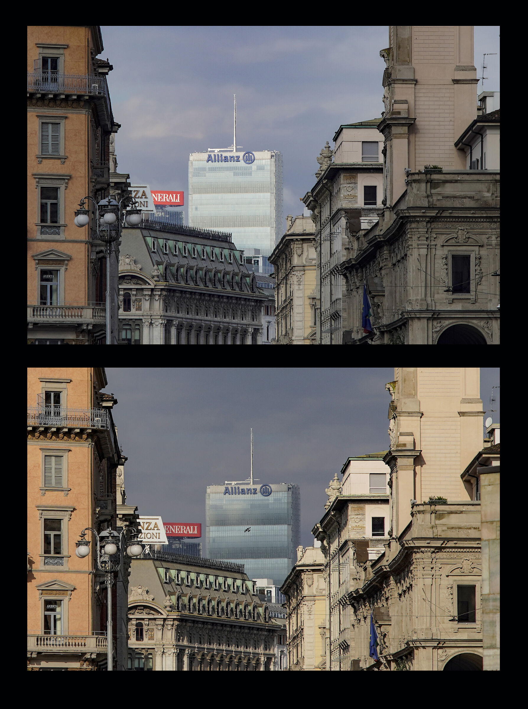 Torre Isozaki detta "il Dritto" da Piazza del Duom...