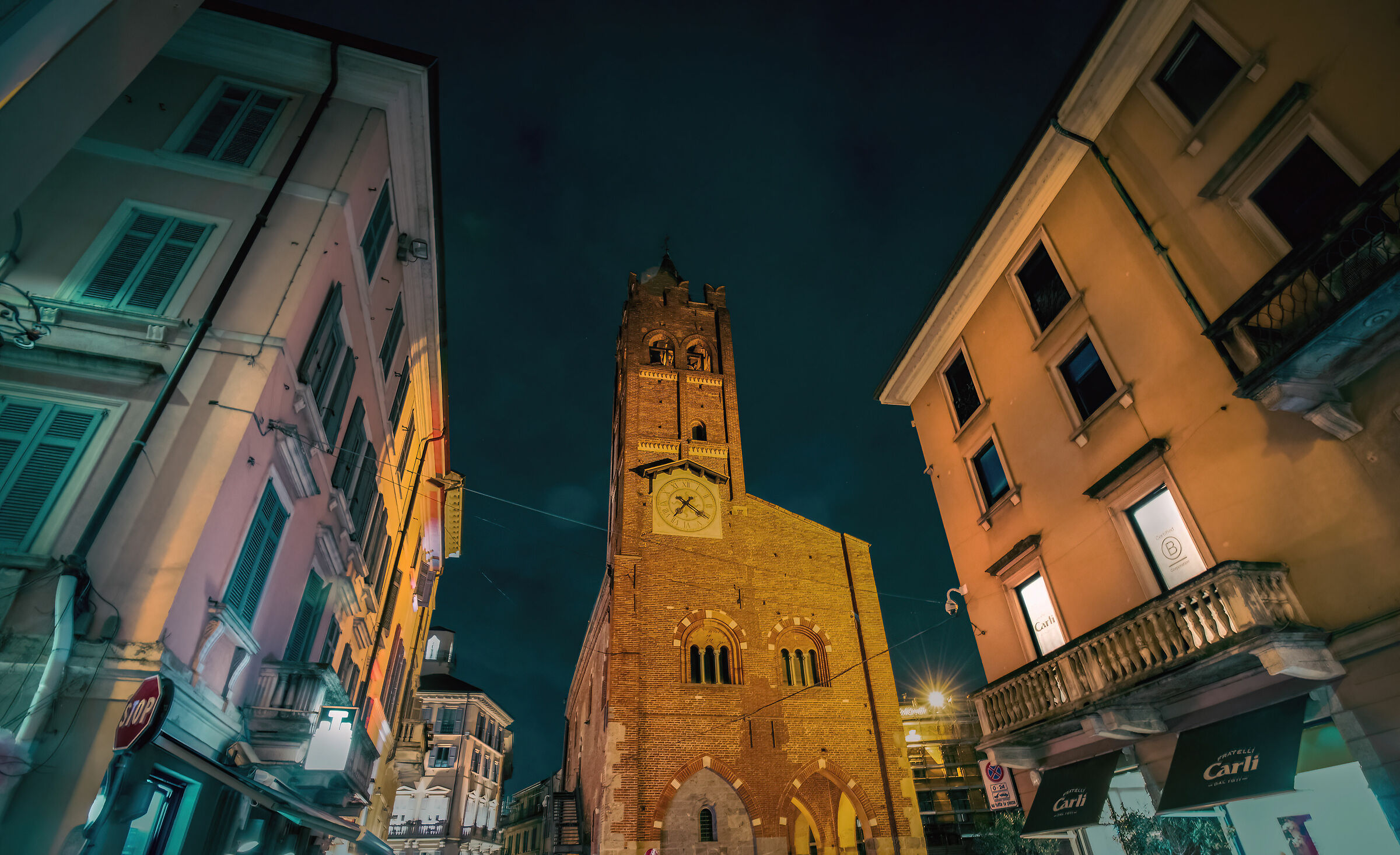 Palazzo dell'Arengario. Monza di notte