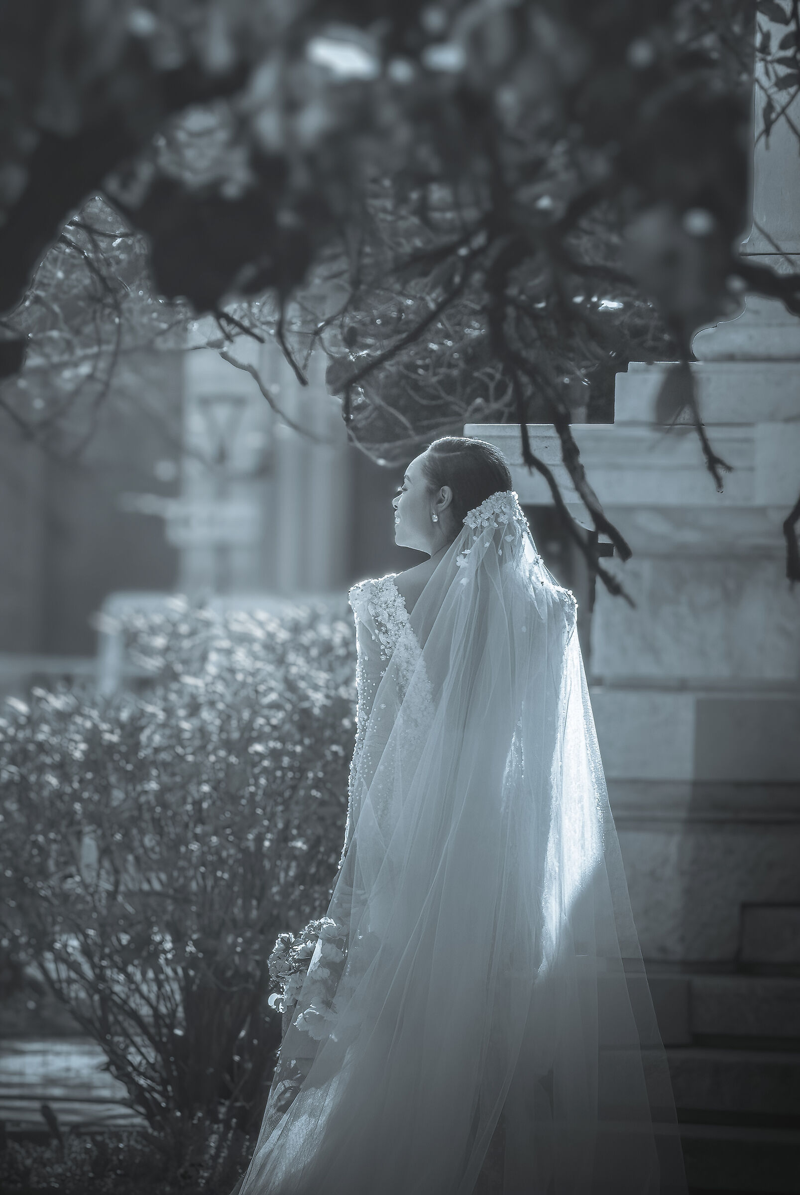 A bride for the city on the most beautiful day