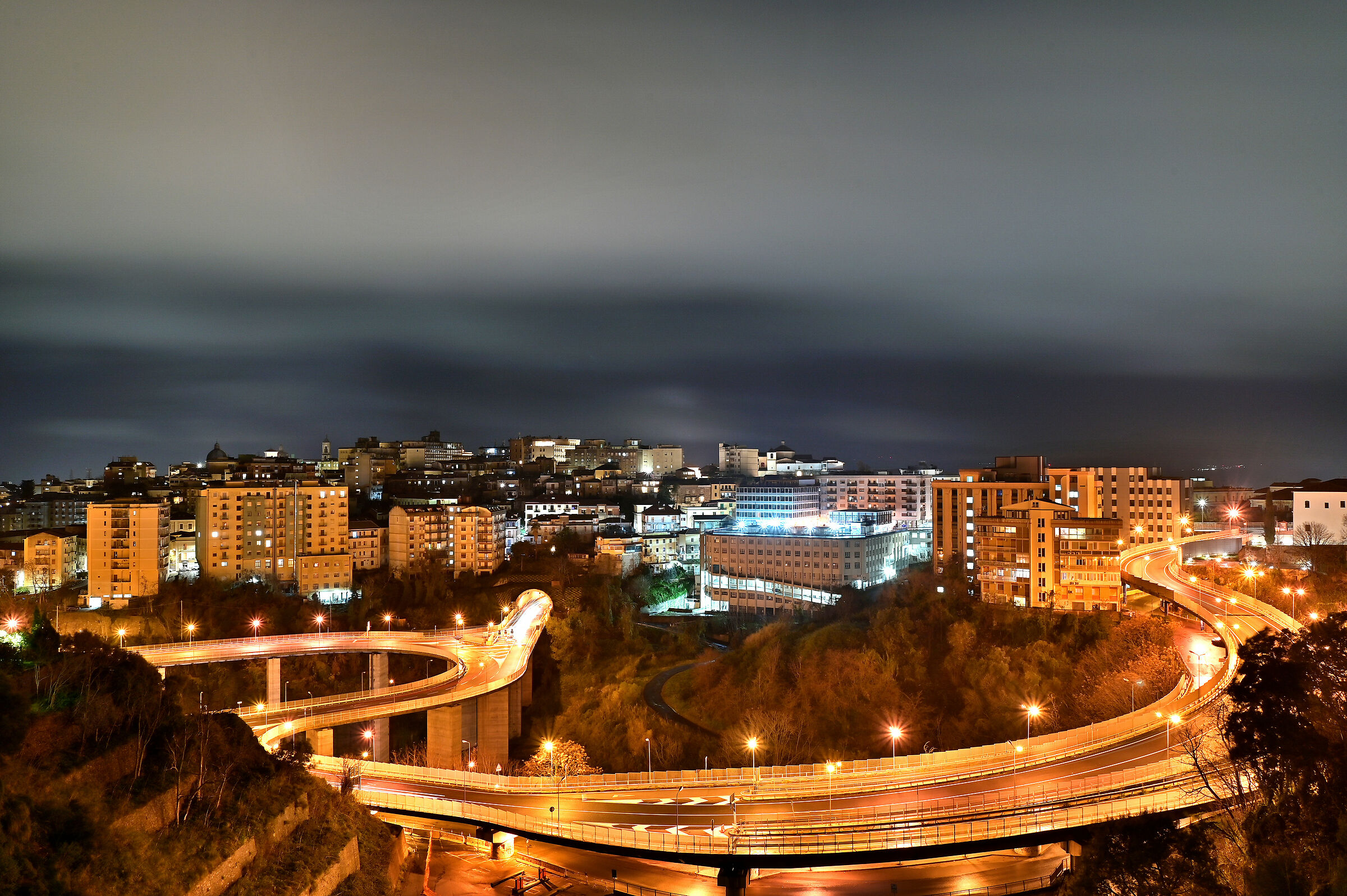 Veduta parziale del centro a Catanzaro