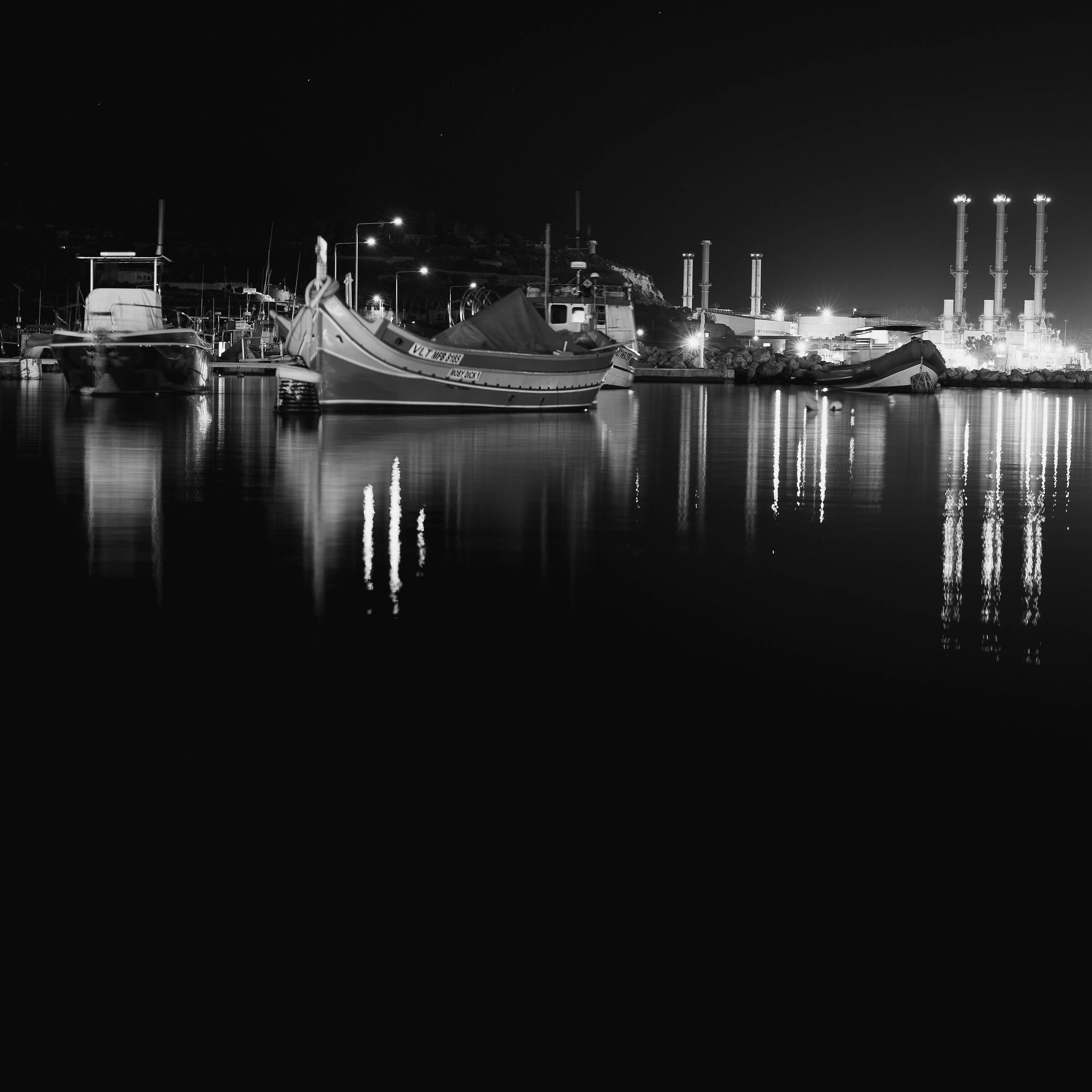 Night at the port