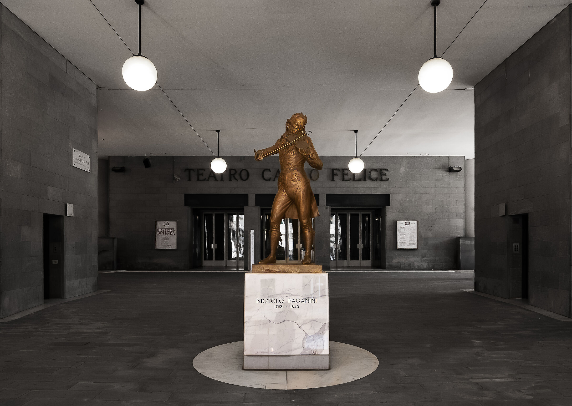 Genoa - Entrance to the Carlo Felice Opera House