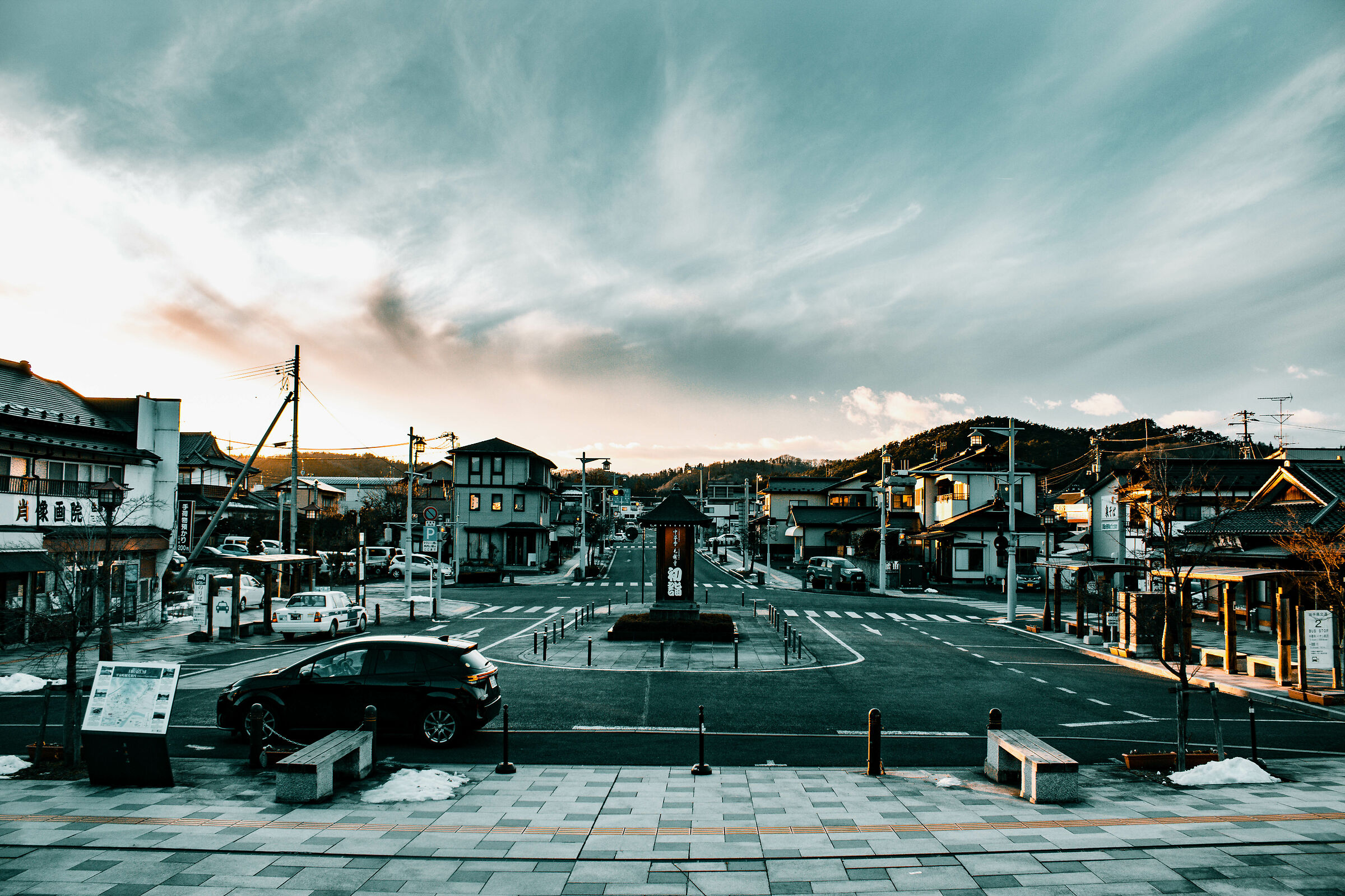 Uscita dalla stazione di Hiraizumi