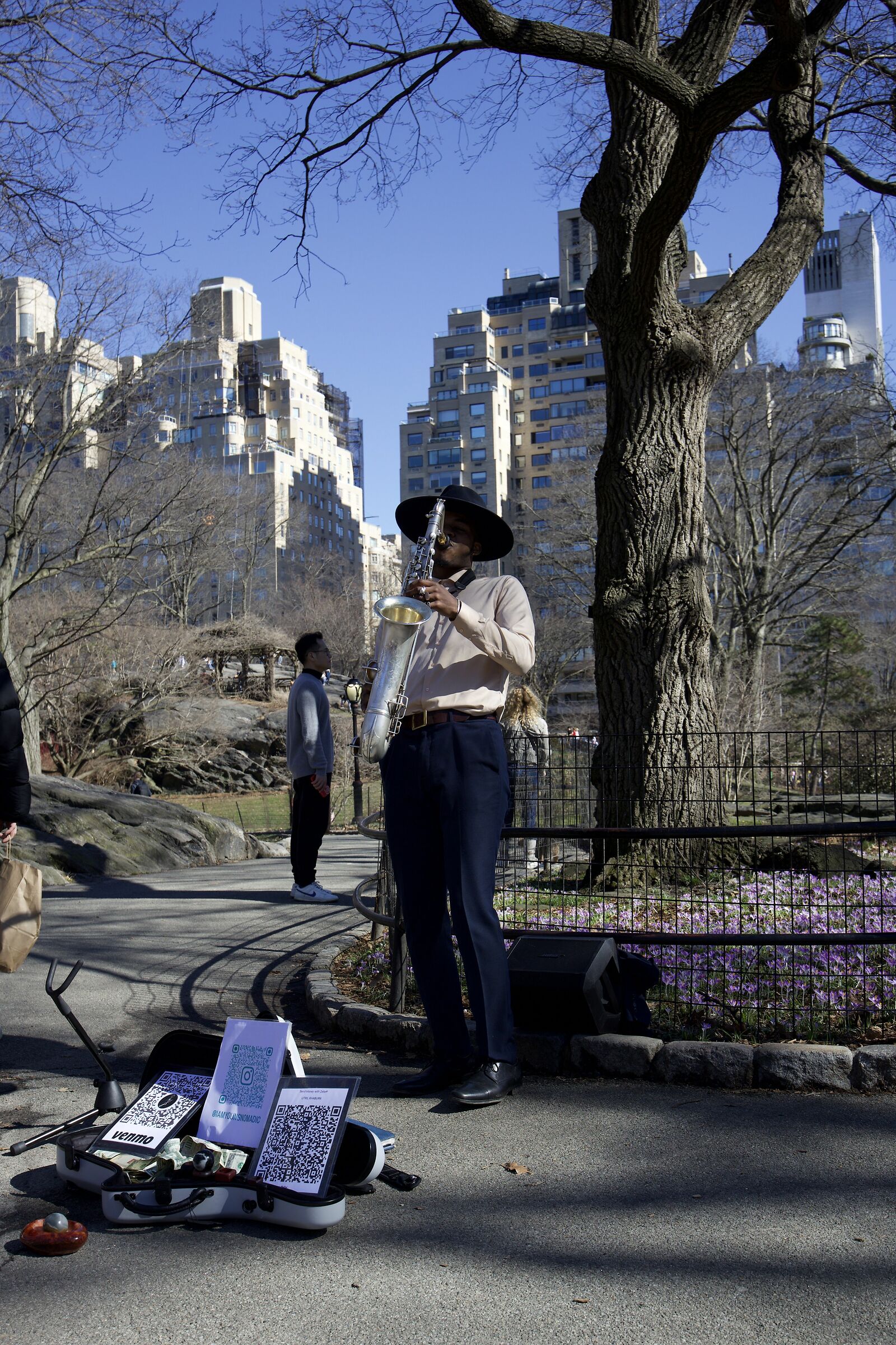 sax in Central Park