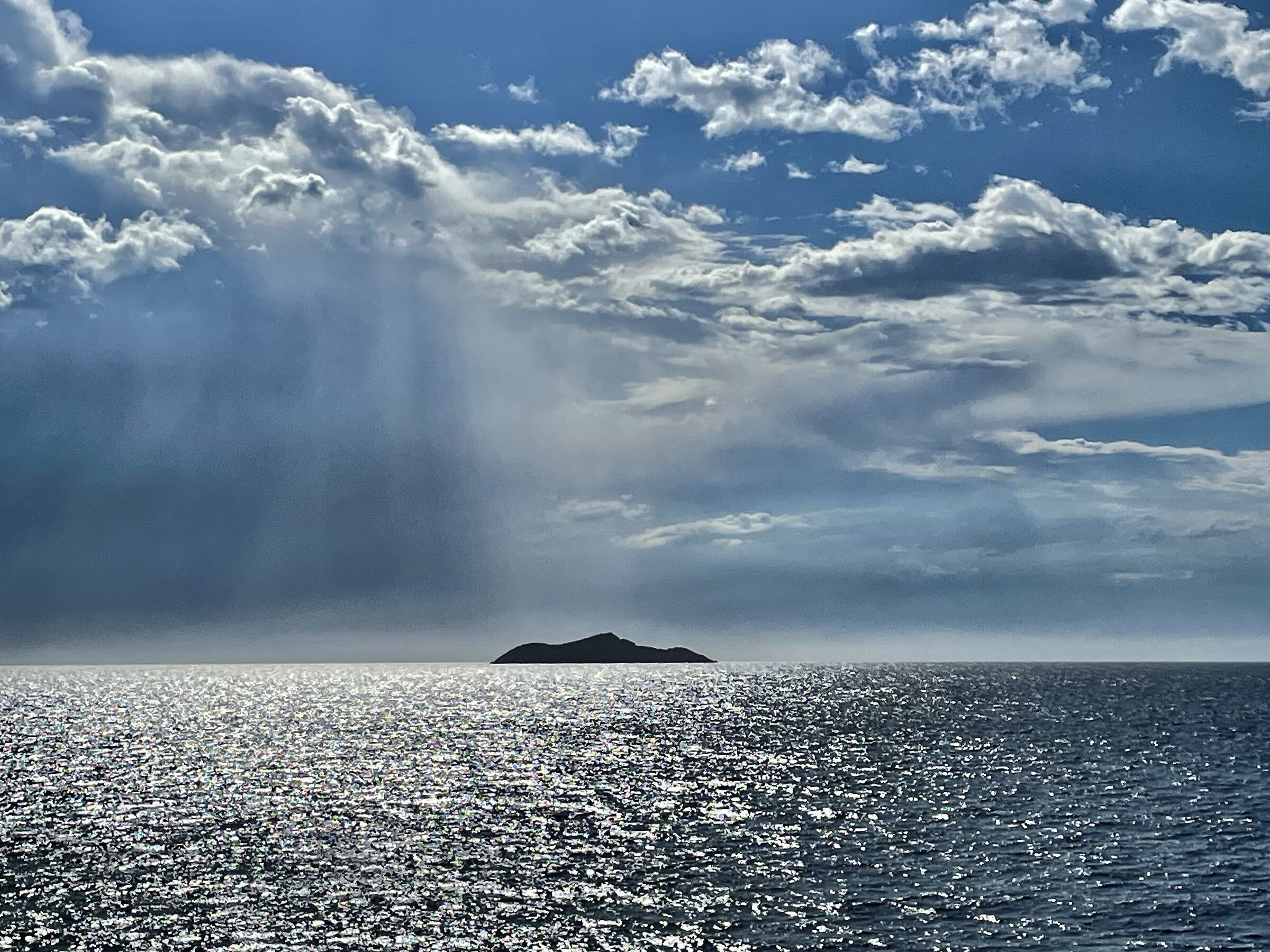 It's raining down there...