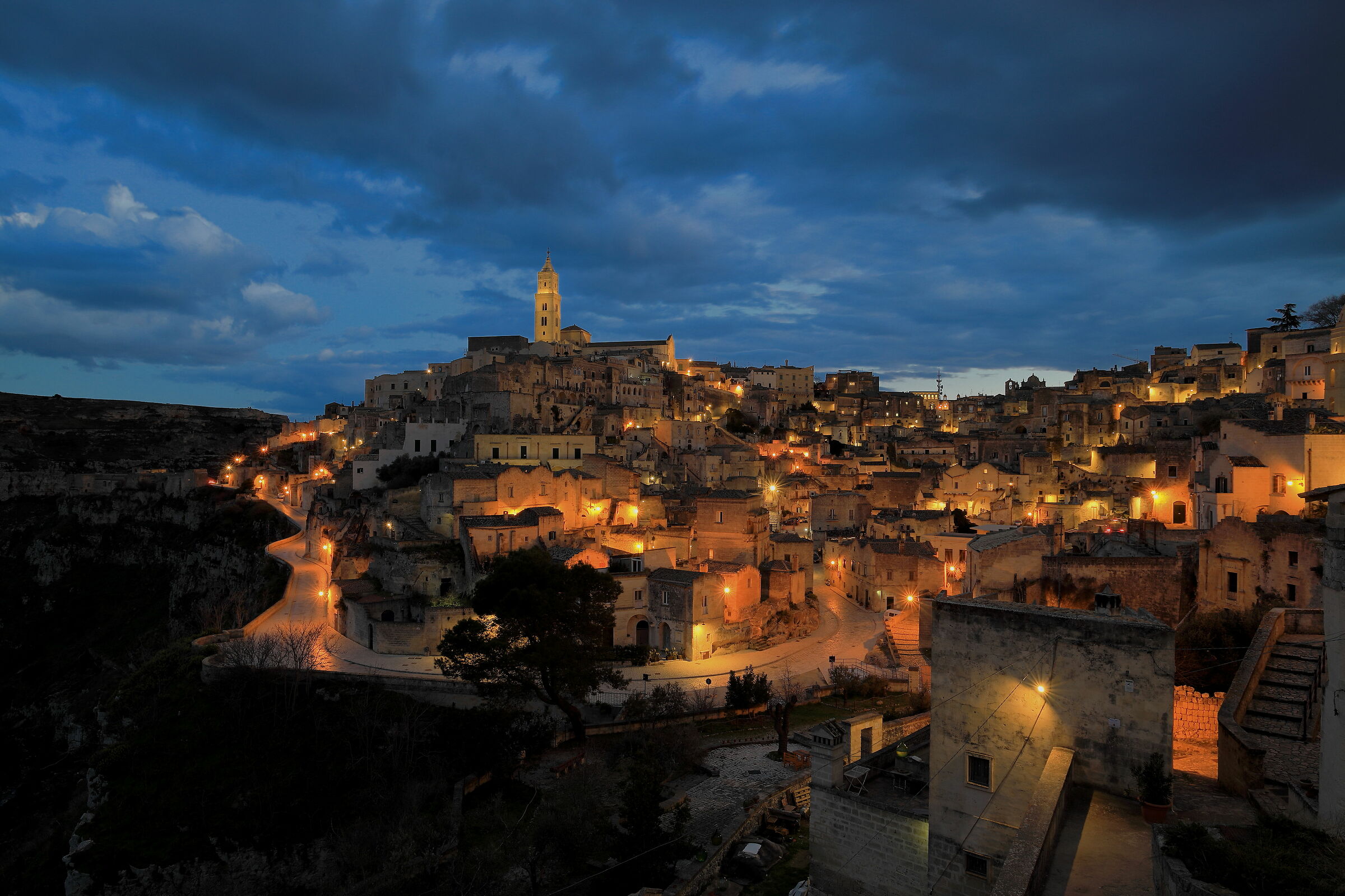 Matera at dusk