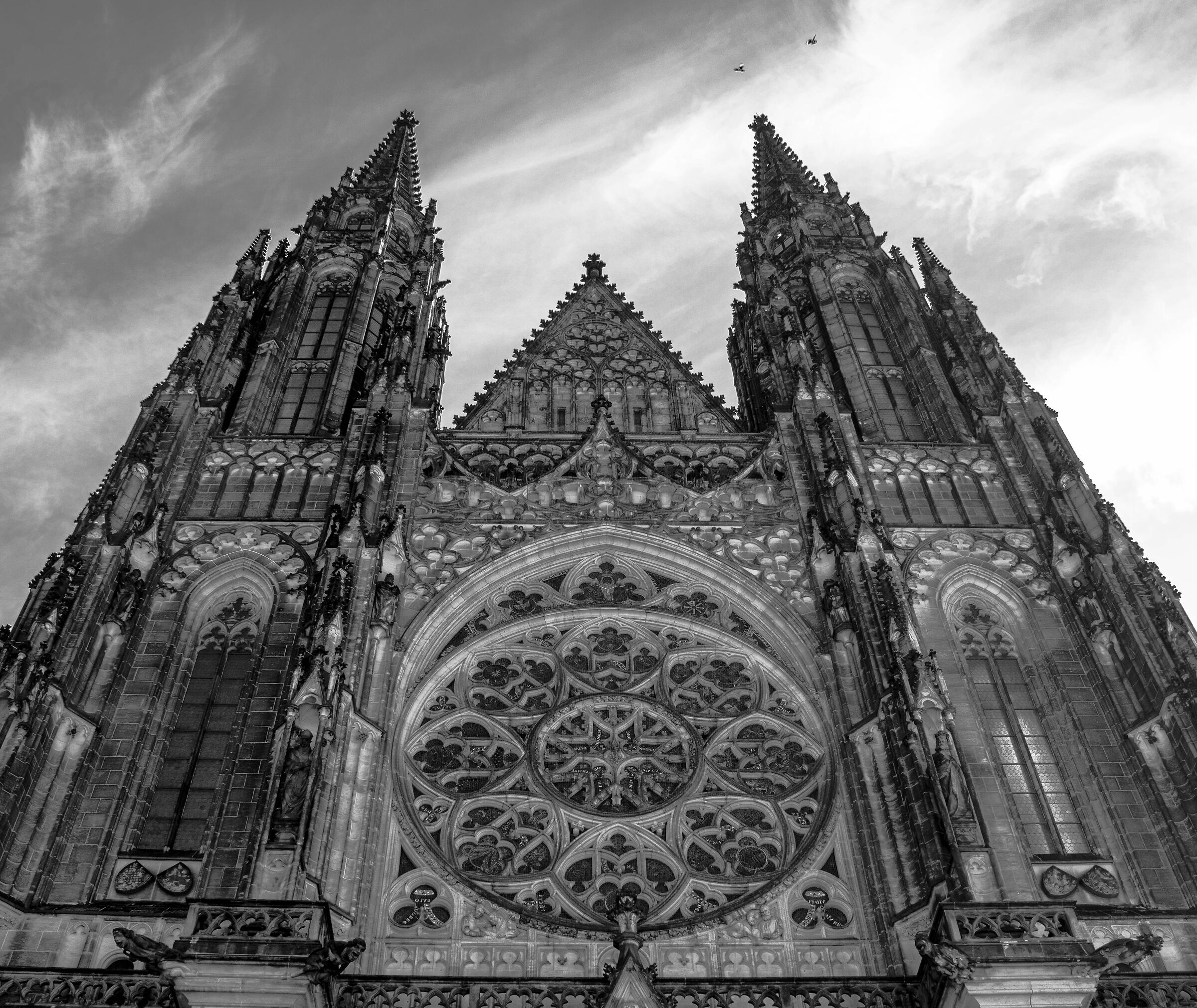 Facciata superiore della cattedrale di San Vito