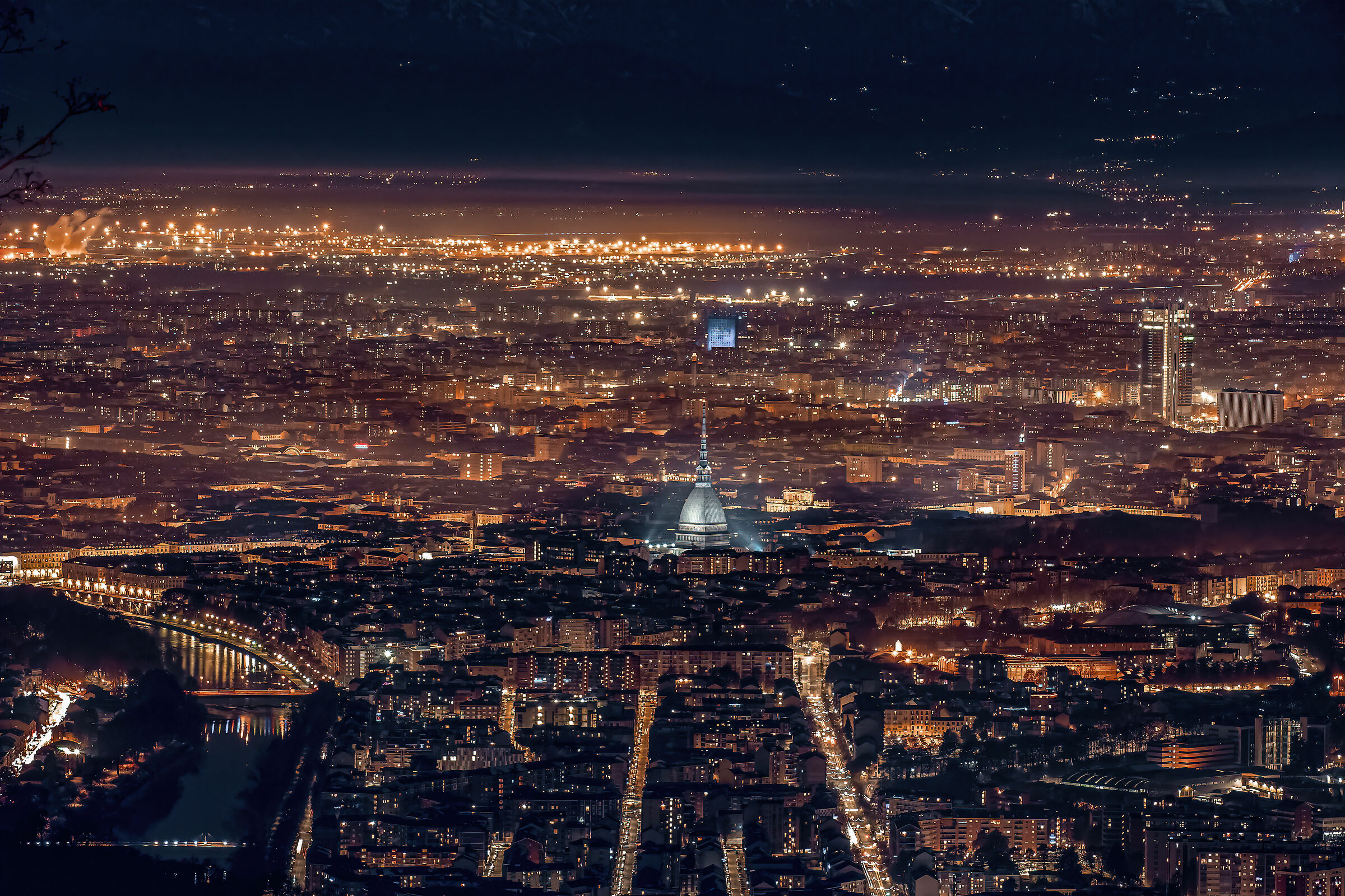 vista dall' alto di Torino