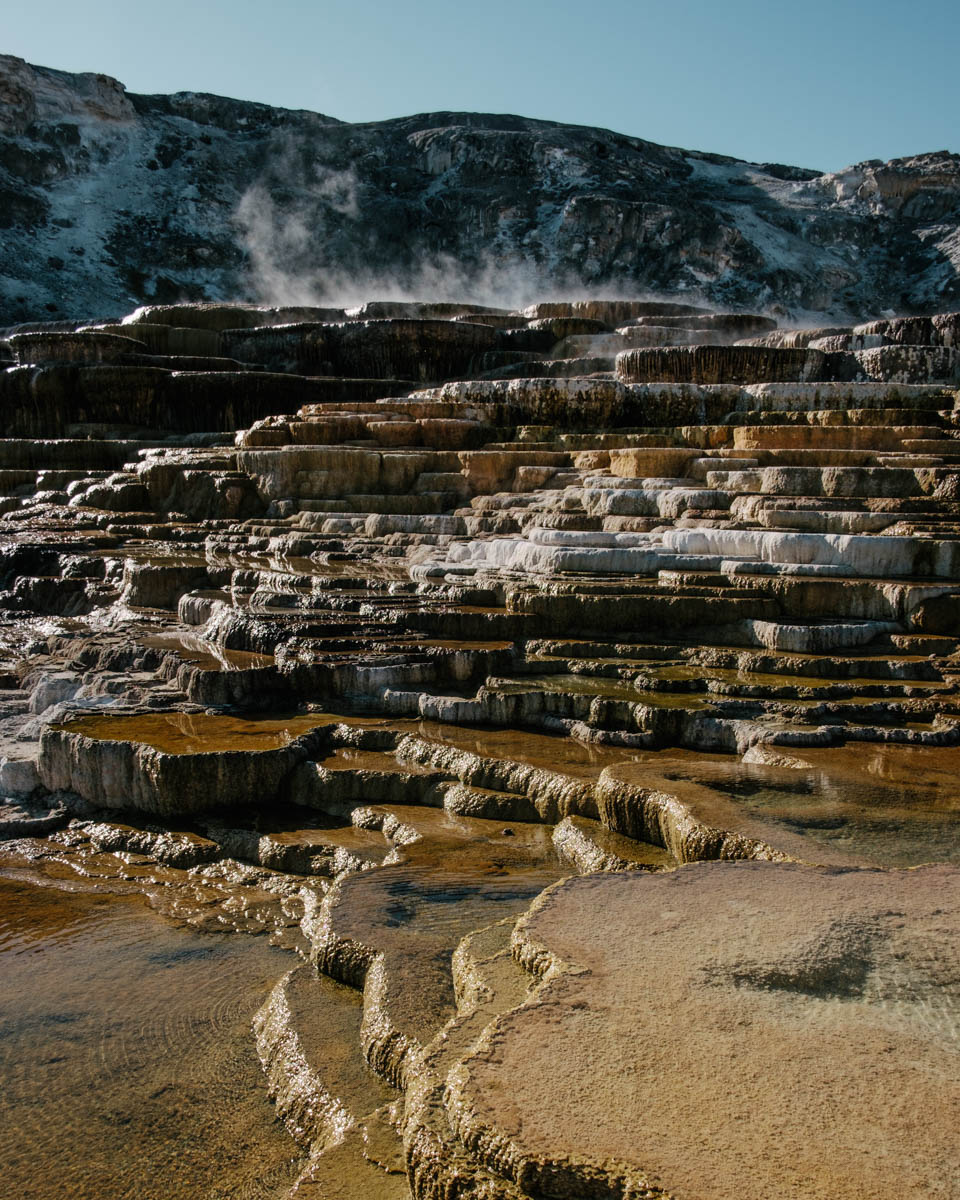Mammoth Hot Springs, Yellowstone National Park, WY.