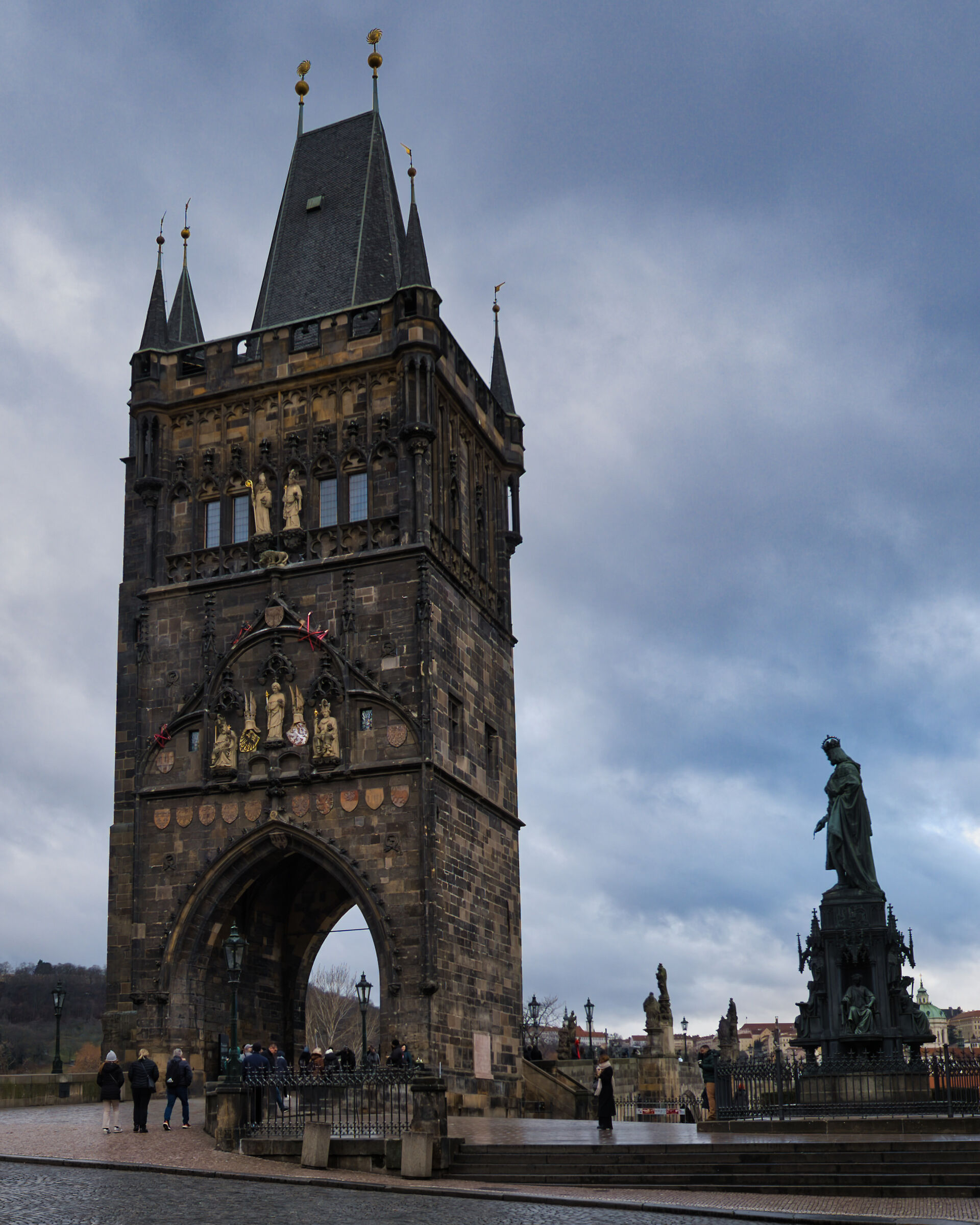 Entrance door to Charles Bridge