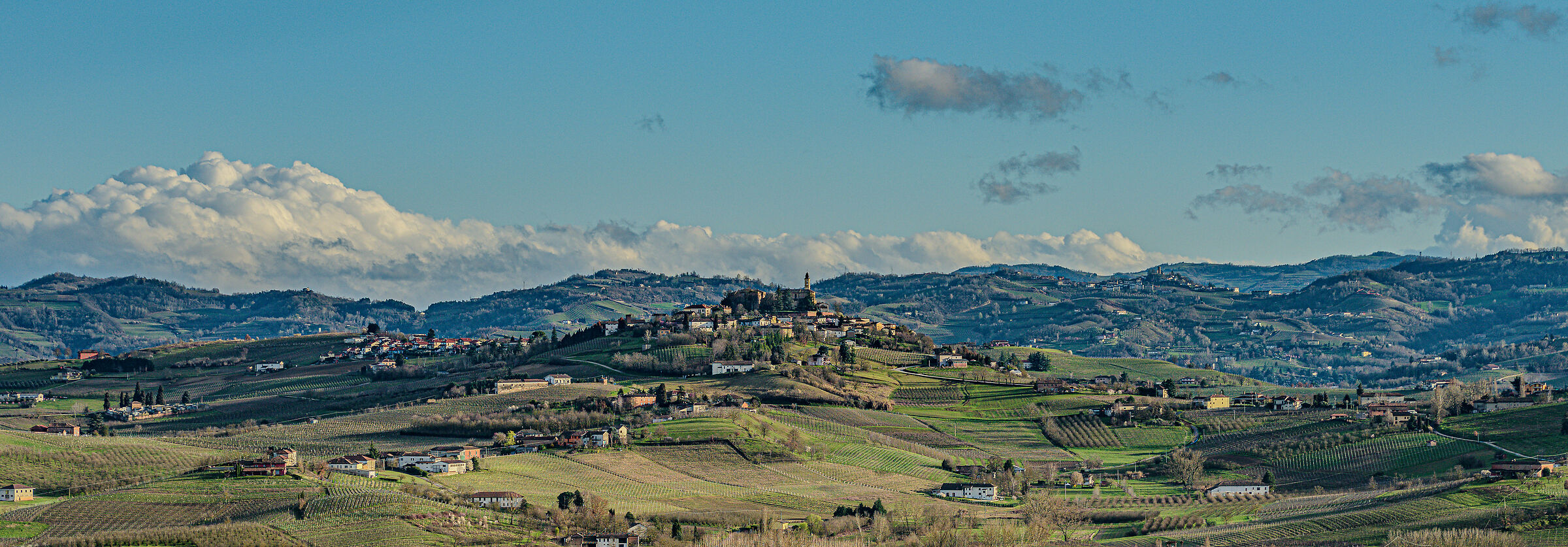 Landscape, sunset, view of calosso 08