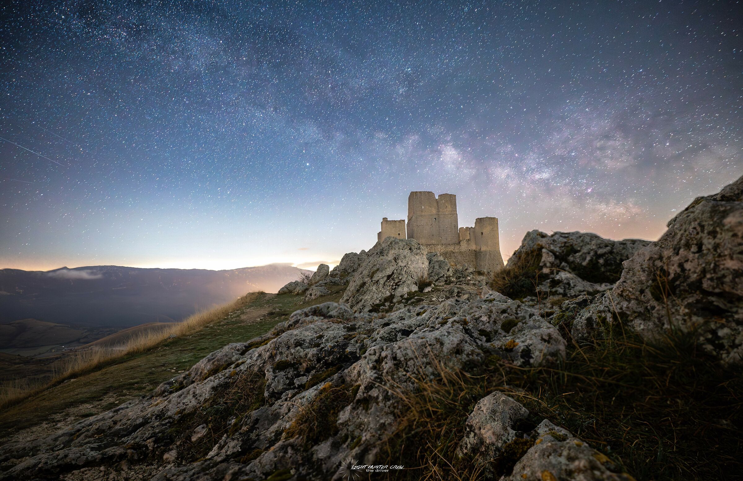 Rain of stars in Rocca Calascio