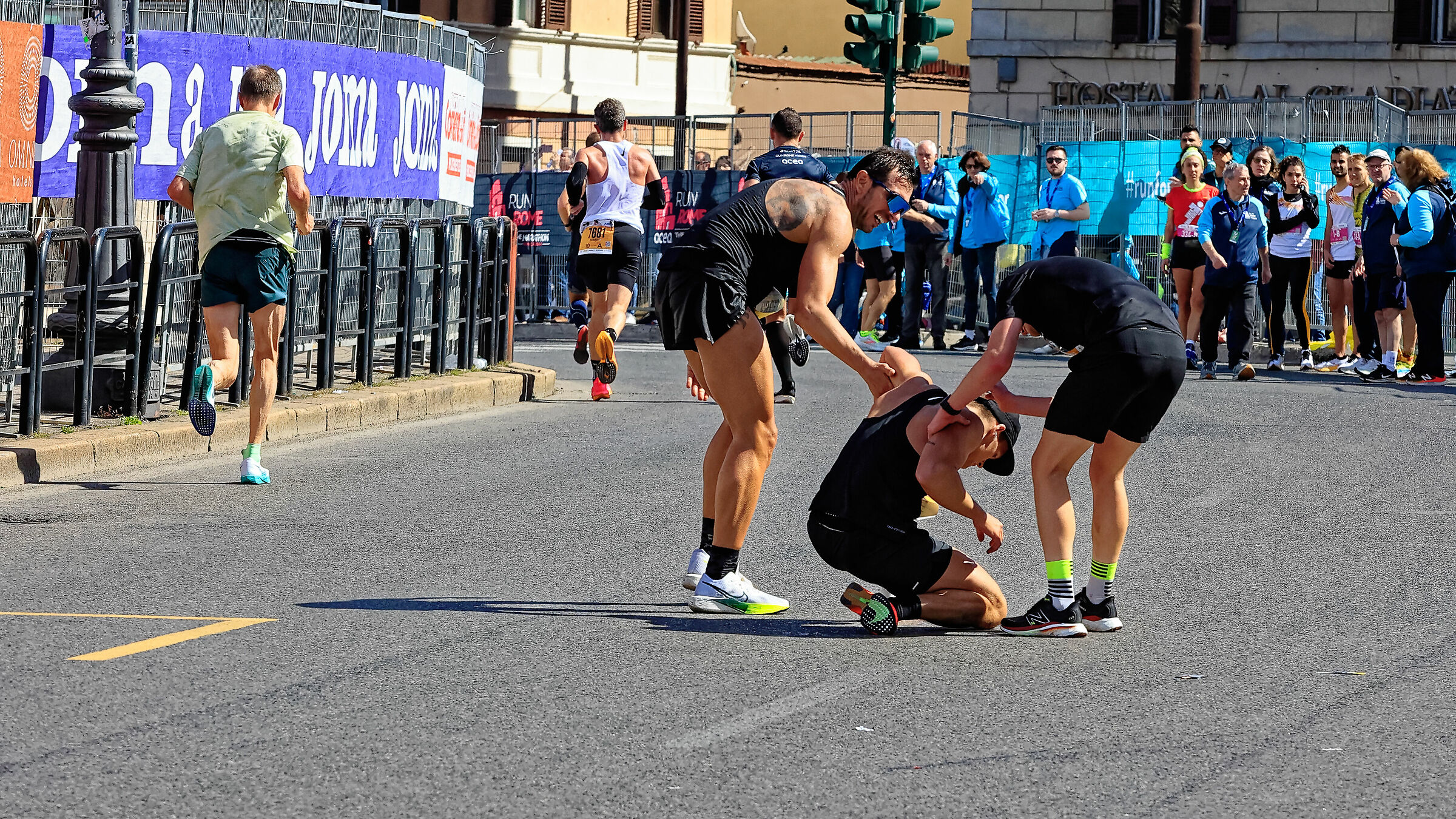 Maratona, momenti di crisi