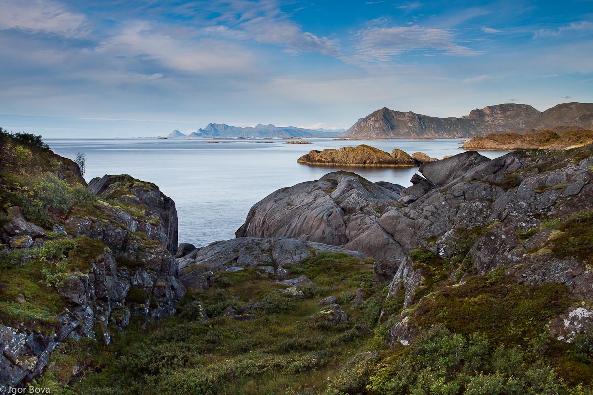 View among the rocks, Lofoten Islands