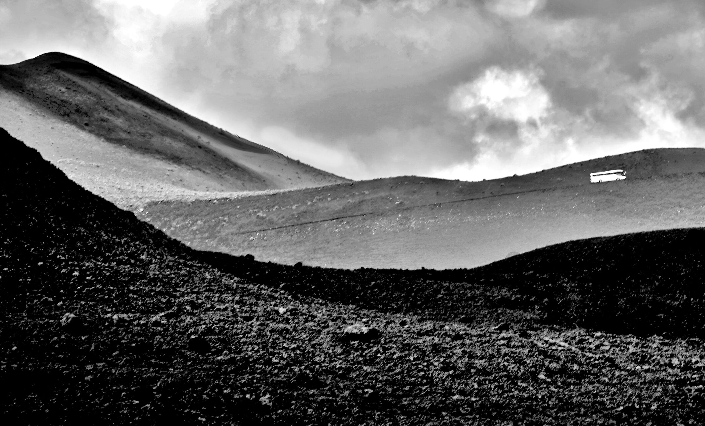 Autobus sul vulcano Timanfaia