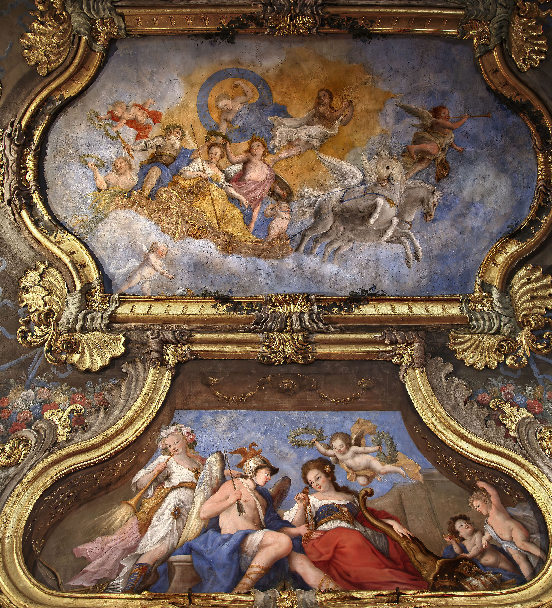 wall-mounted ceiling
