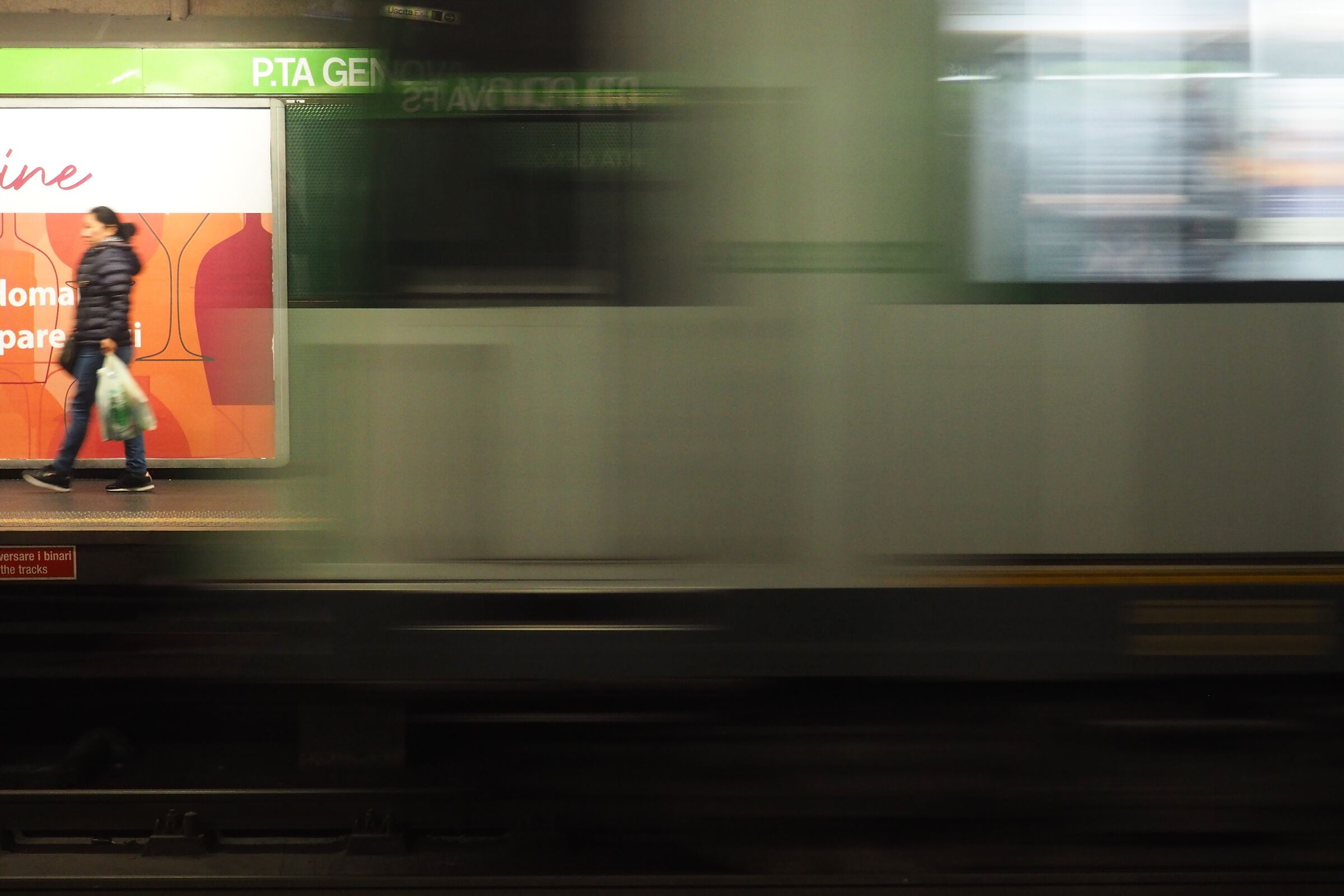 By metro...