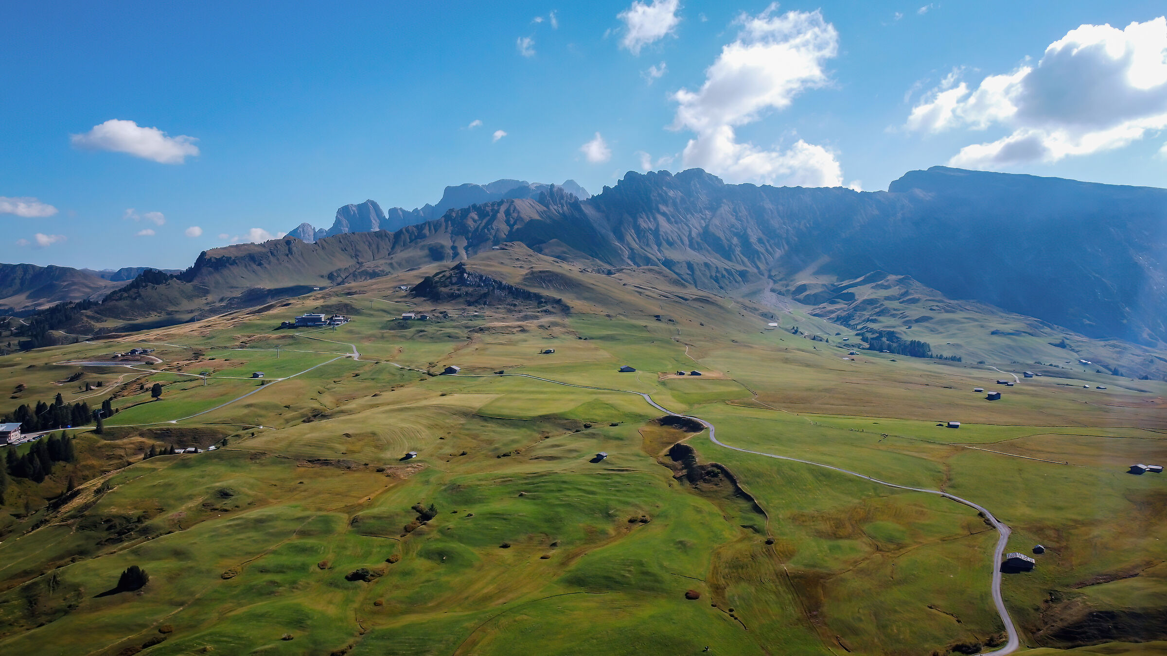 Alpe Siusi seen from up there