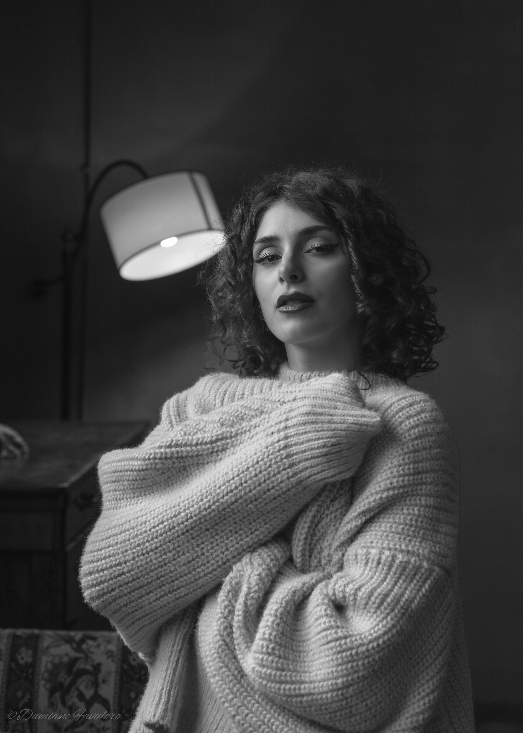 Lei mi guardava  -  Versione in bianco e nero