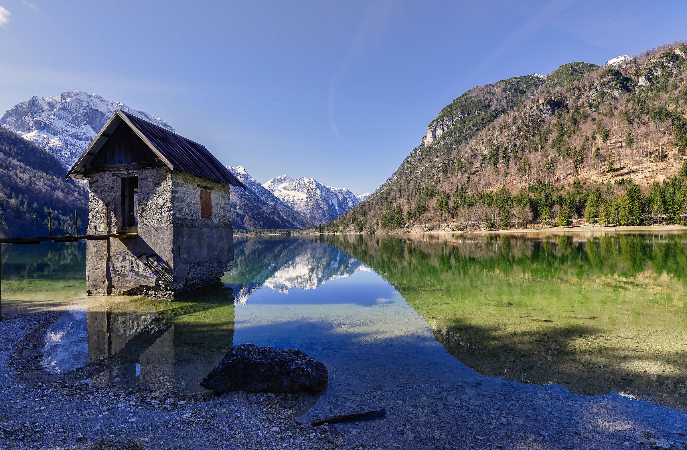 Lake Raibl ( Predil ) Julian Alps