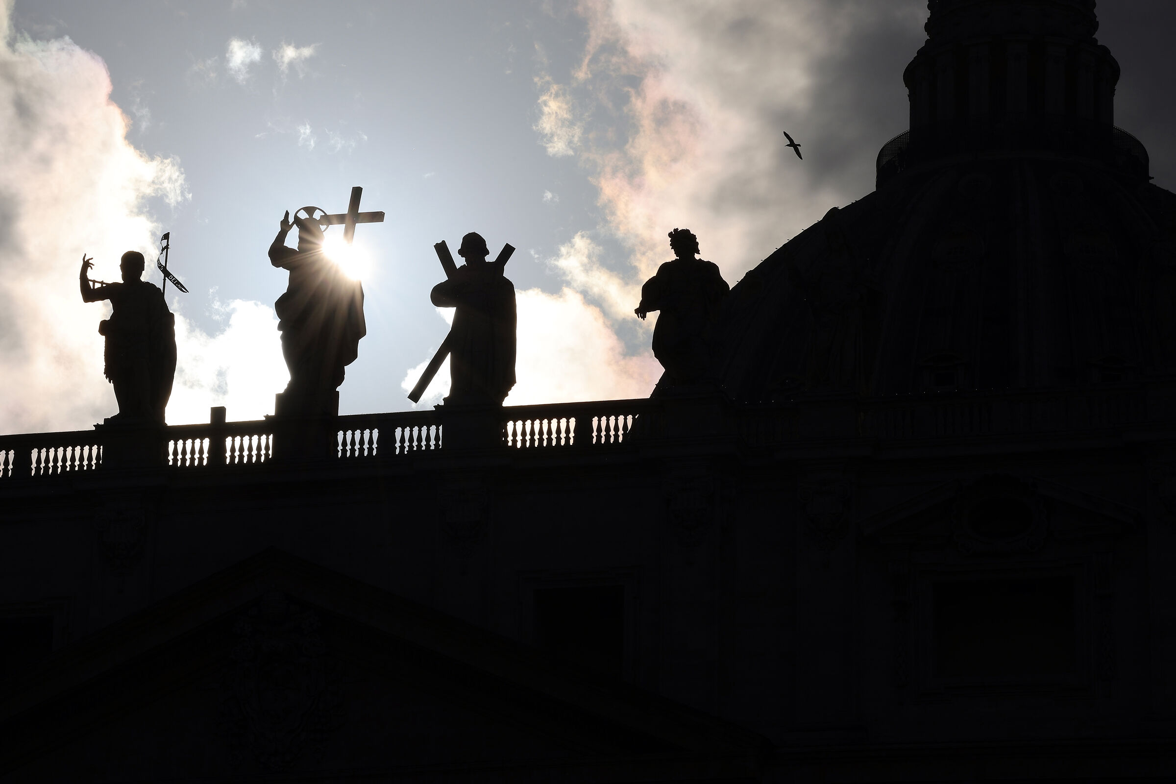 St. Peter's in the Vatican, silhouette