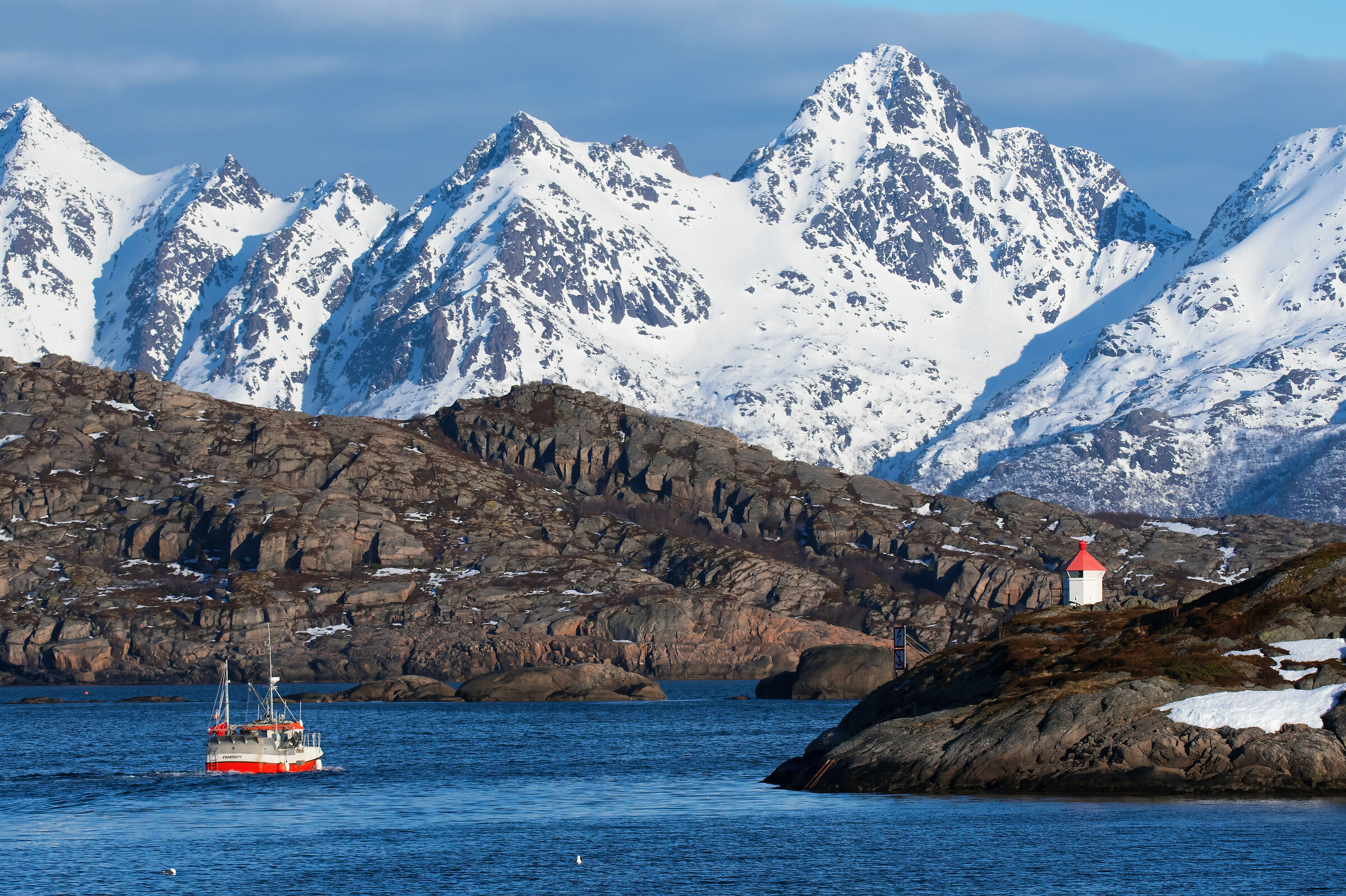 Lofoten Islands, town of Svolvaer (Norway)