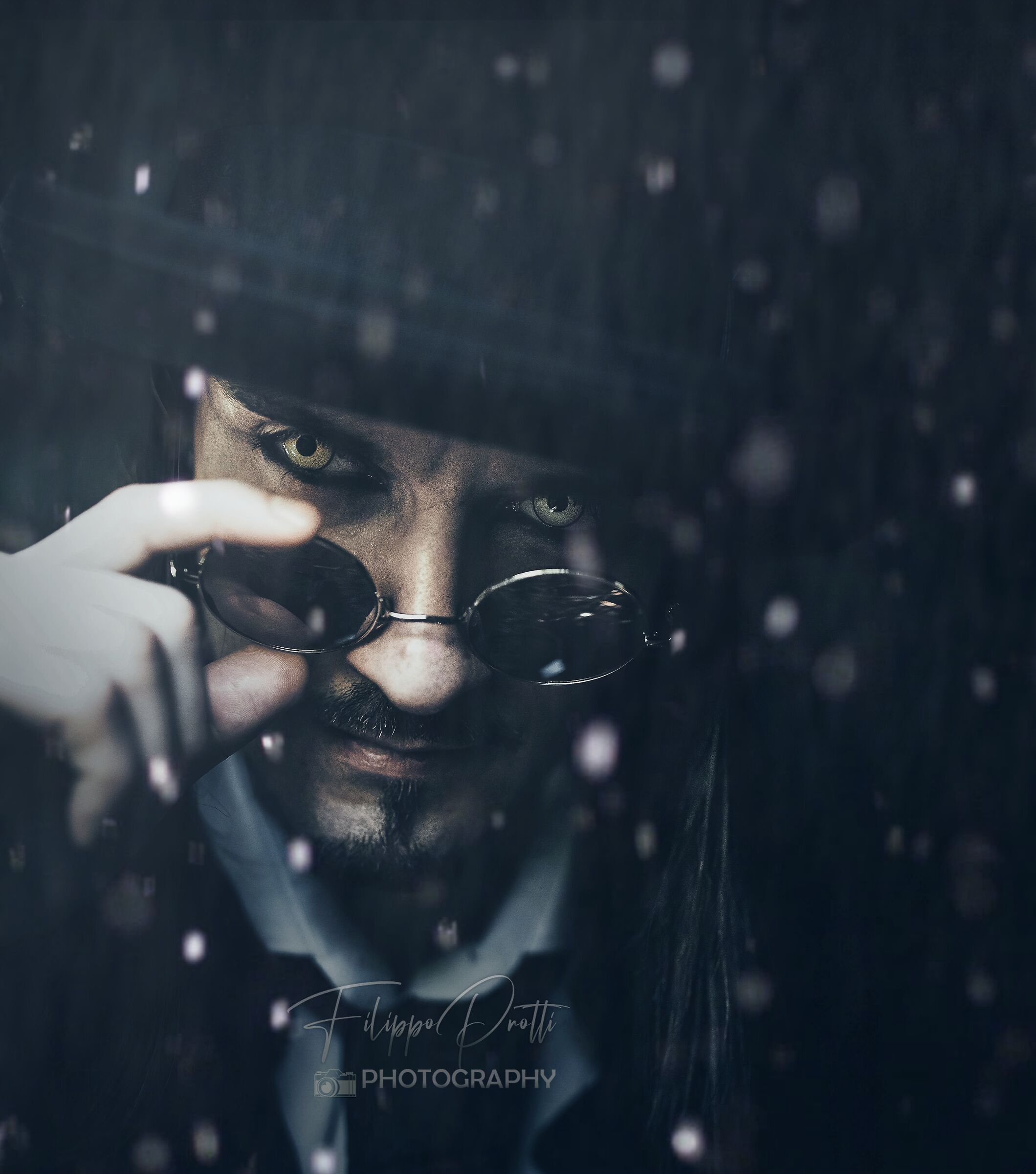 Darkness in the rain