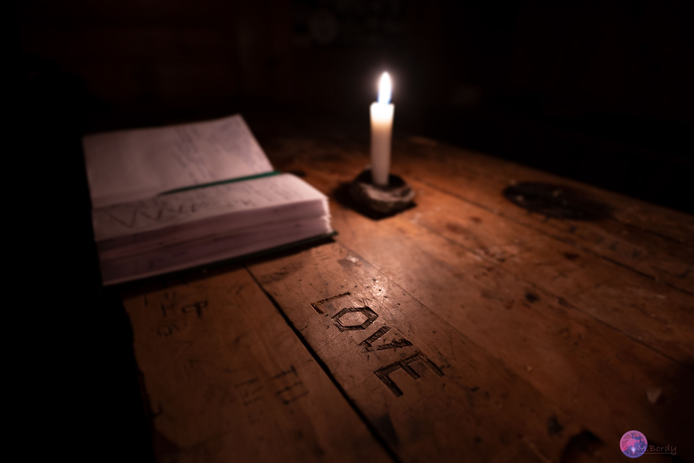 Momento di una serata in bivacco