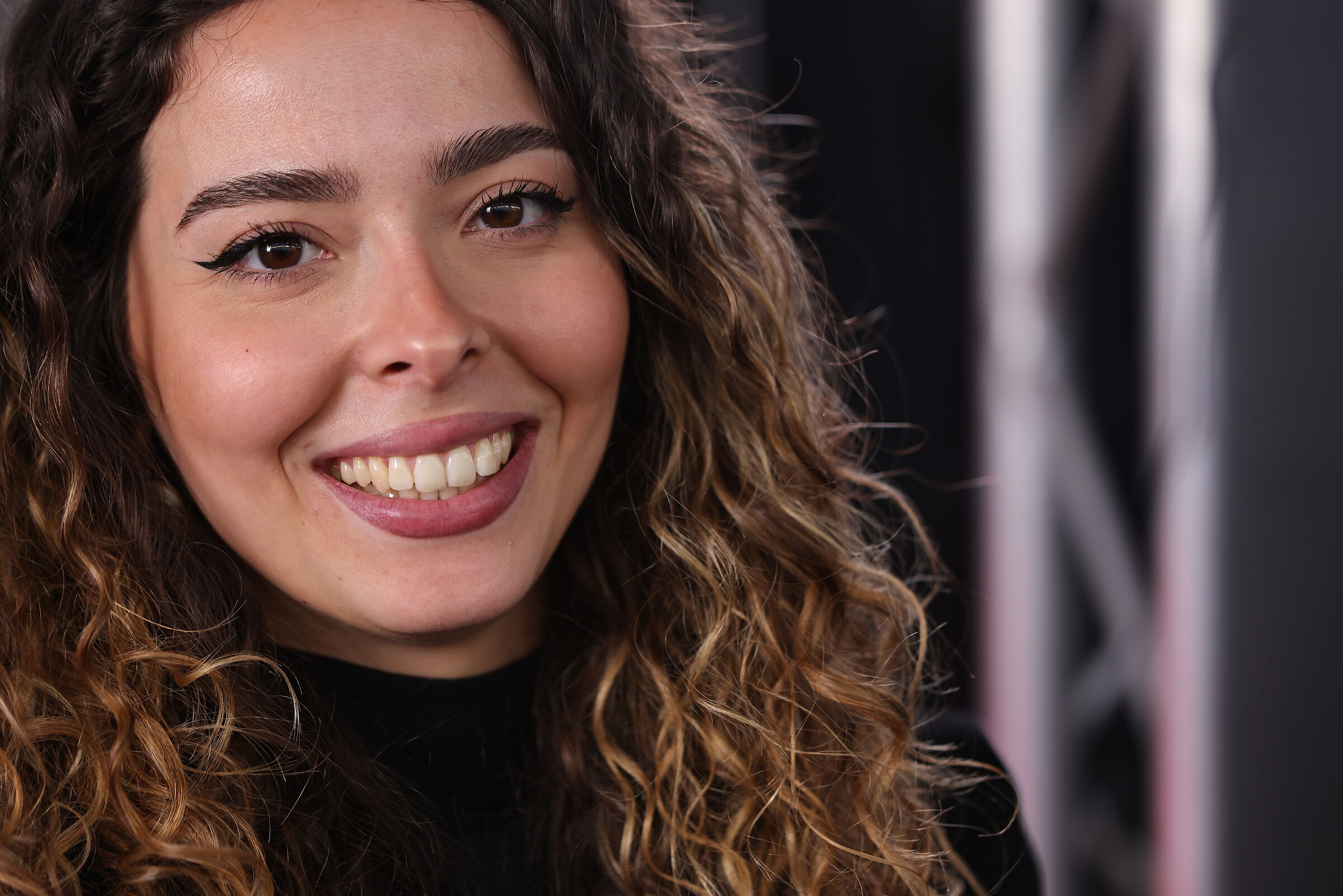 Bellissima modella allo Stand Canon