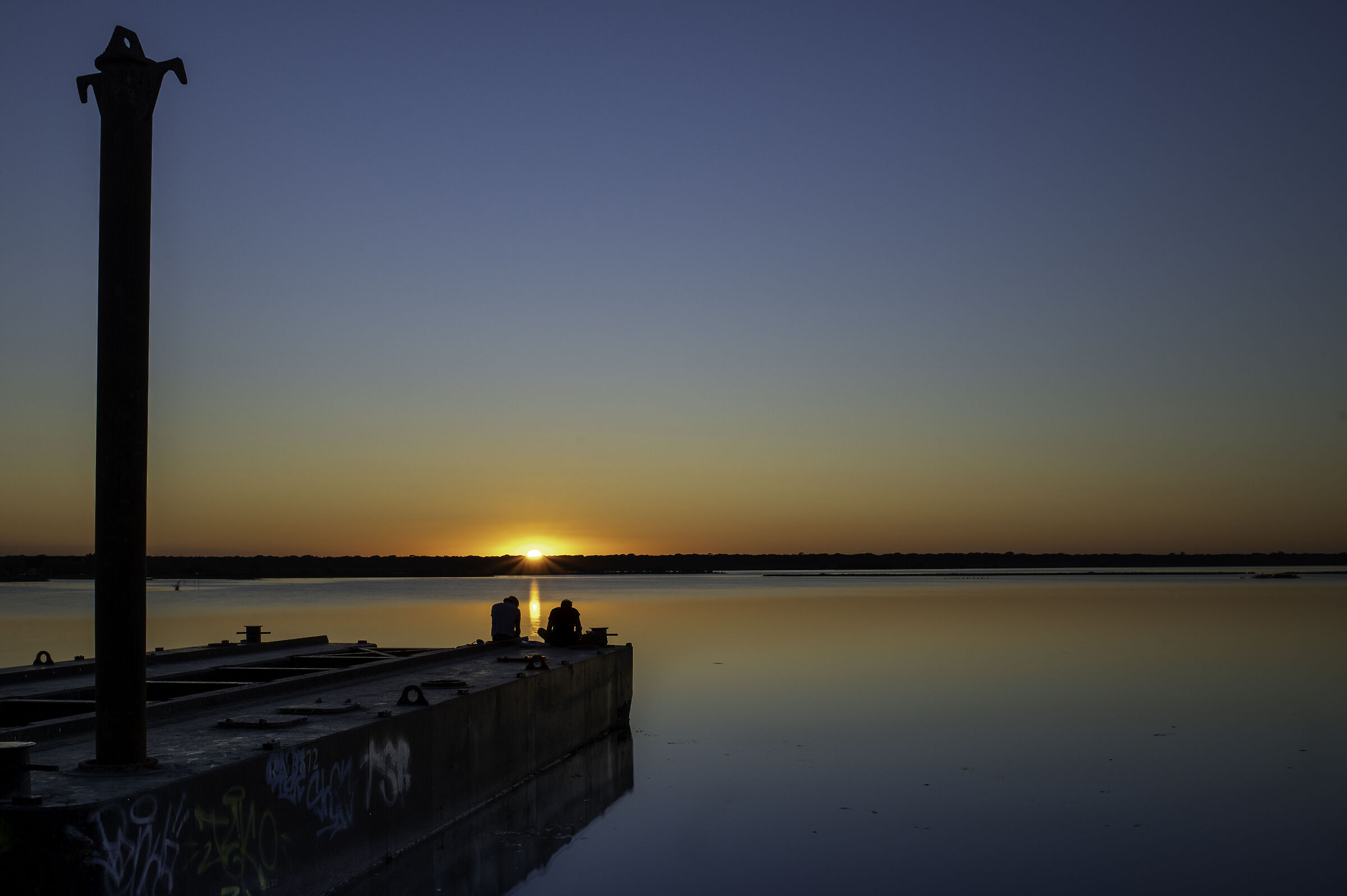 Pialassa Baiona al tramonto