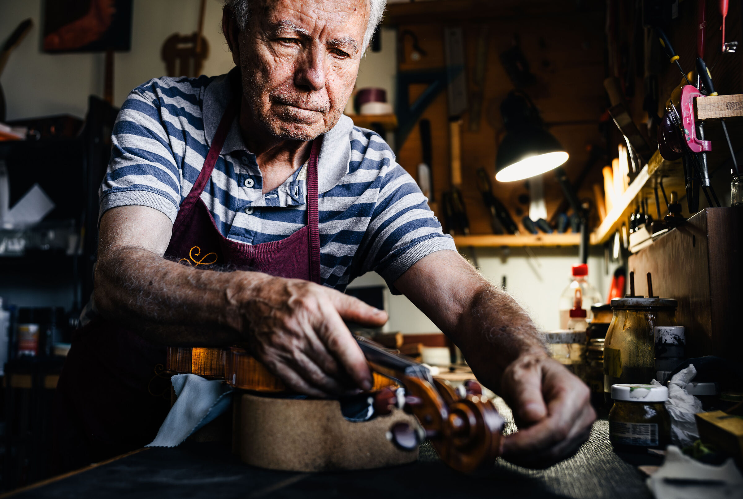 " Yesterday I was a music teacher, today I am a luthier "