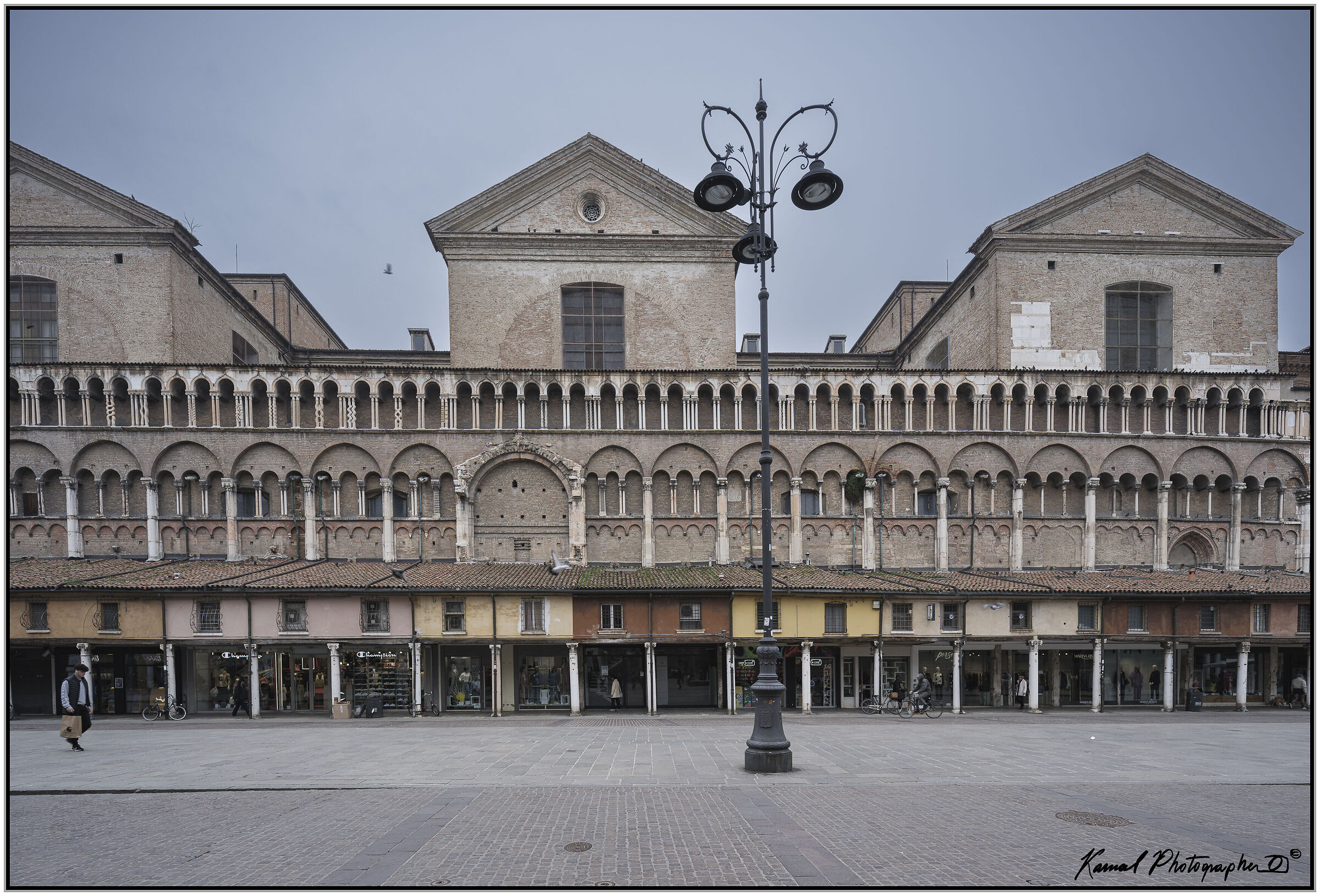 Piazza Trento and Trieste porticoes Ferrara