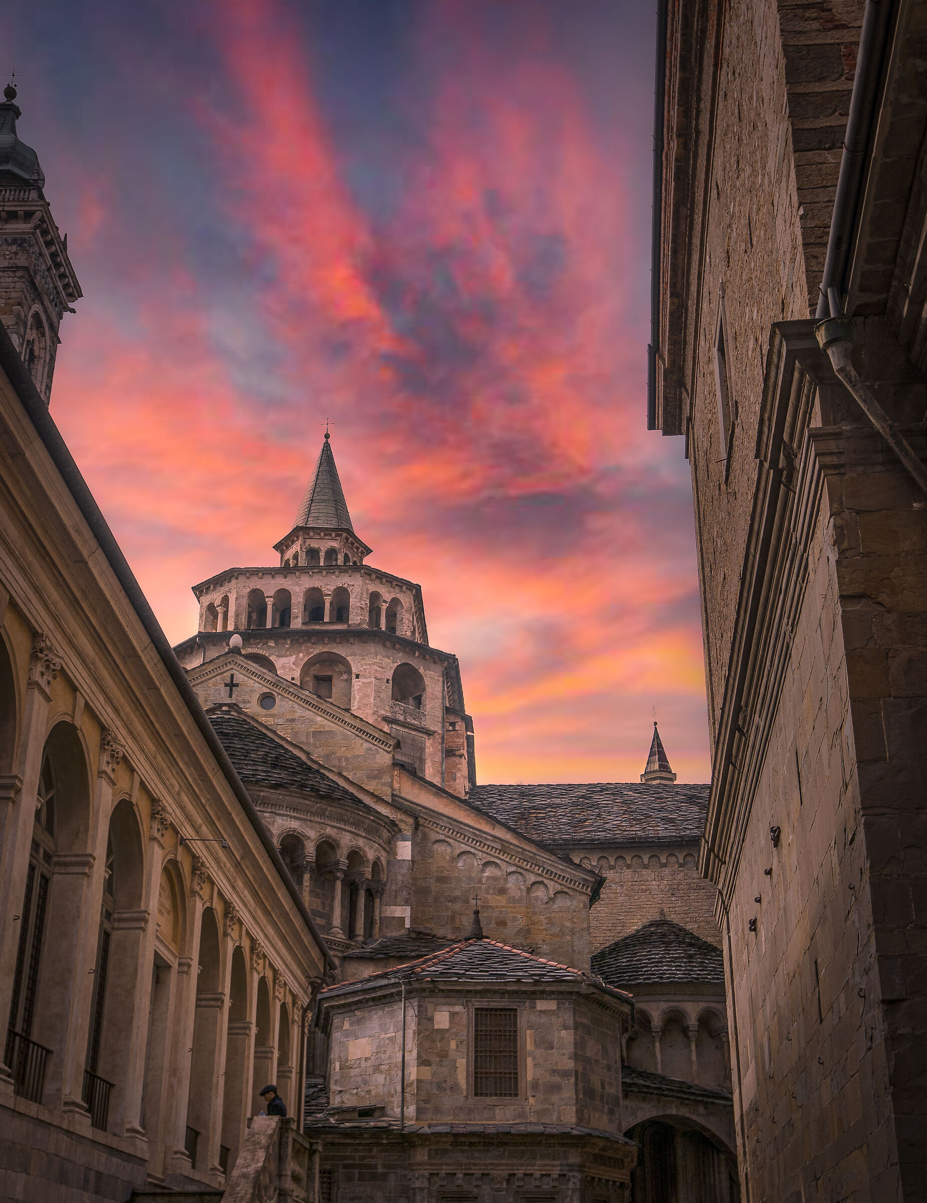 Sunset in Bergamo