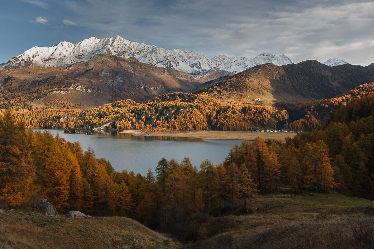 Ultimo sole sul lago di Sils ...