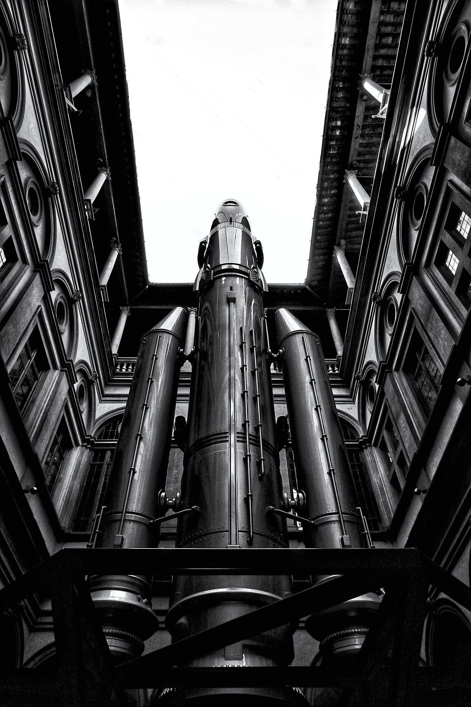 Space reserved for rockets in the apartment building