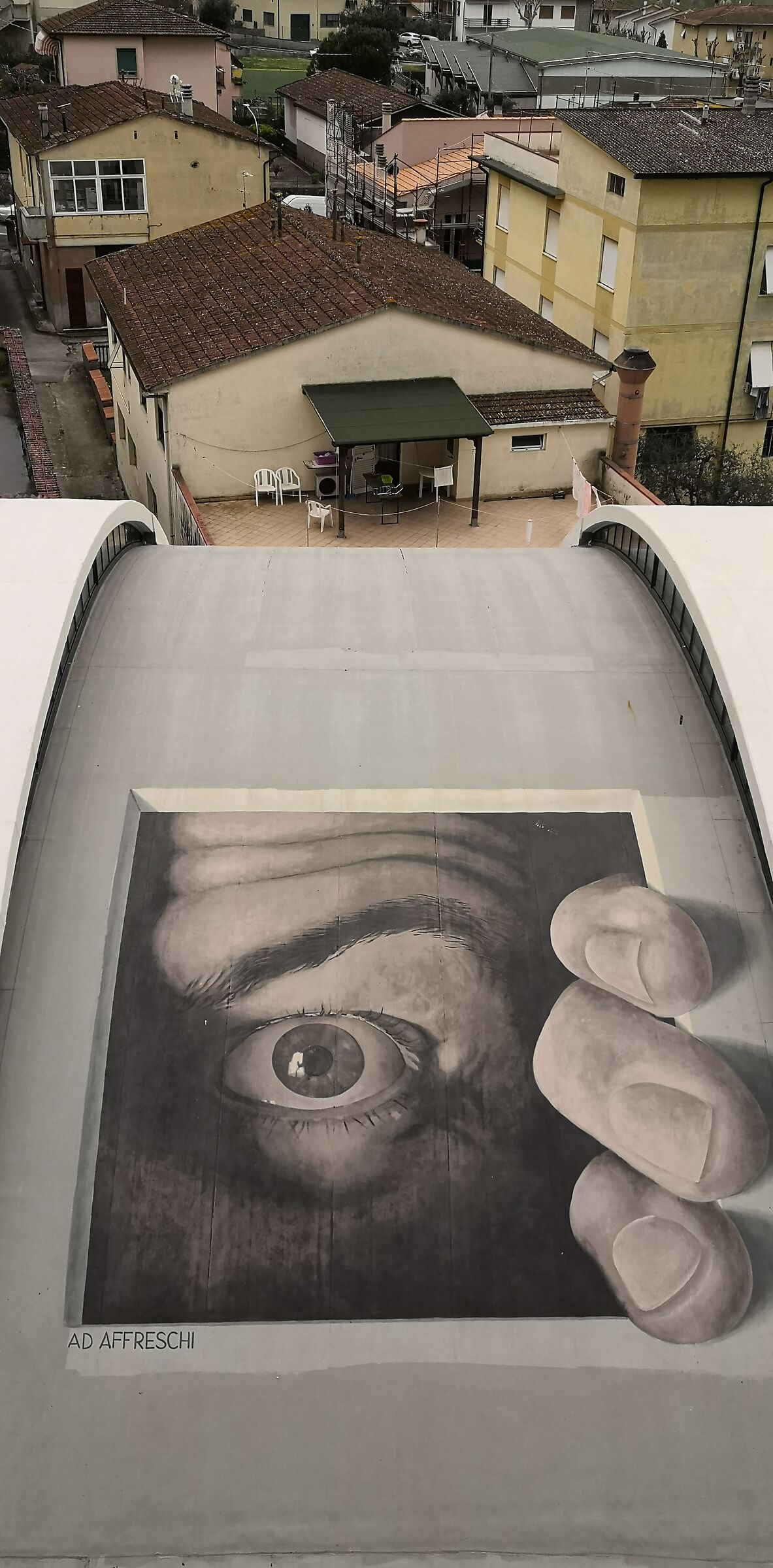 Peccioli - Affresco su tetto a botte