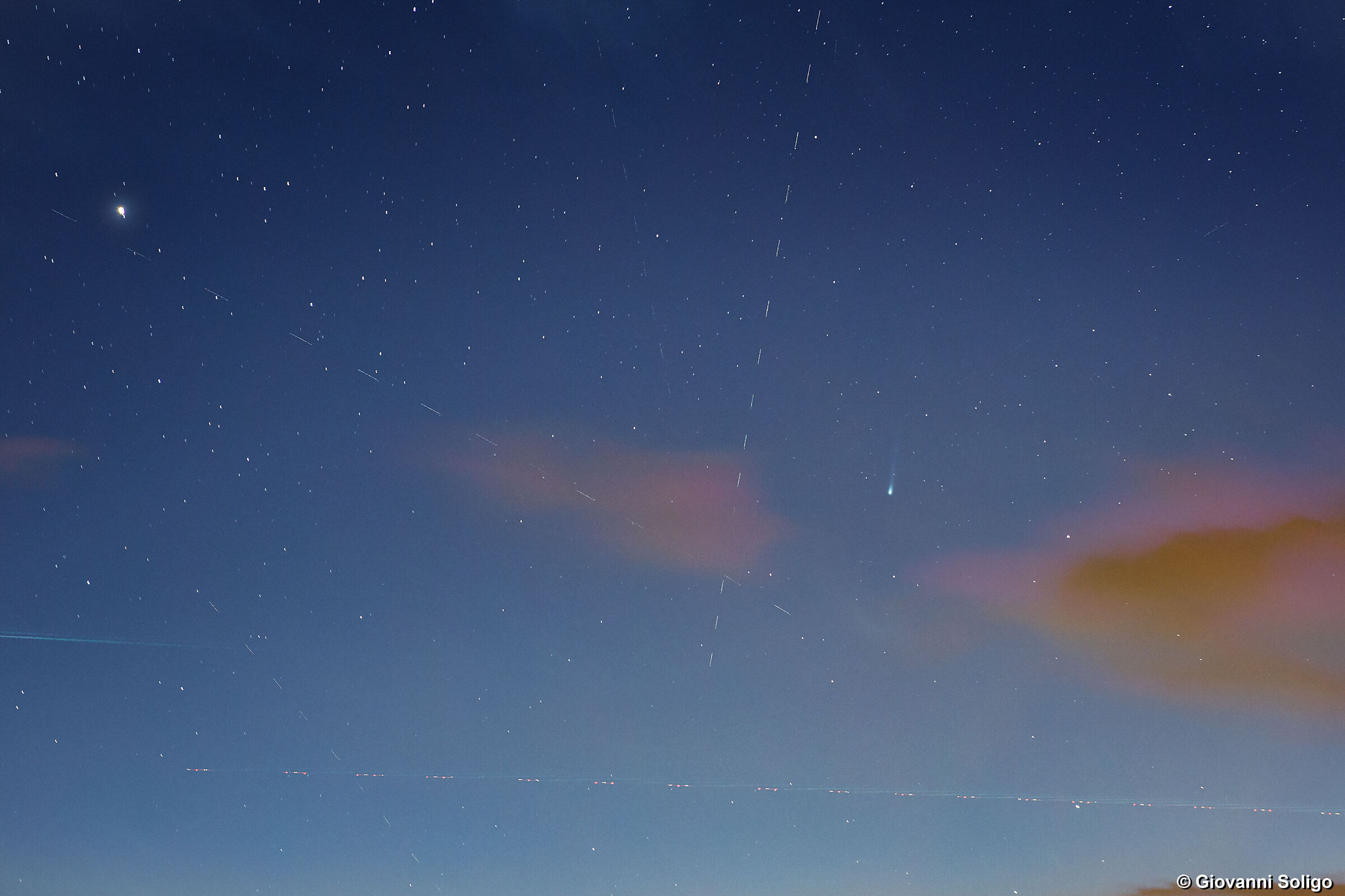 Celestial traffic - comet 12P Pons Brook