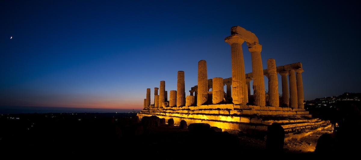 Temple of Juno blue hour